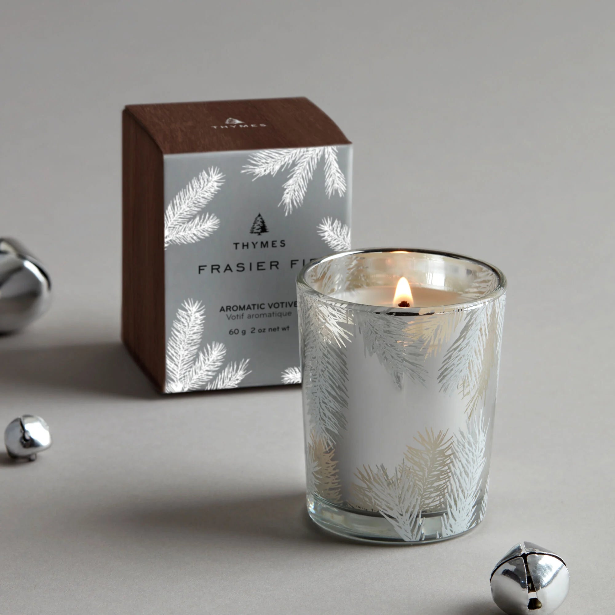 Premium Frasier Fir Scented Votive Candles - Hand-Poured Soy Wax, Long-Lasting Fragrance for Home, Spa, and Relaxation