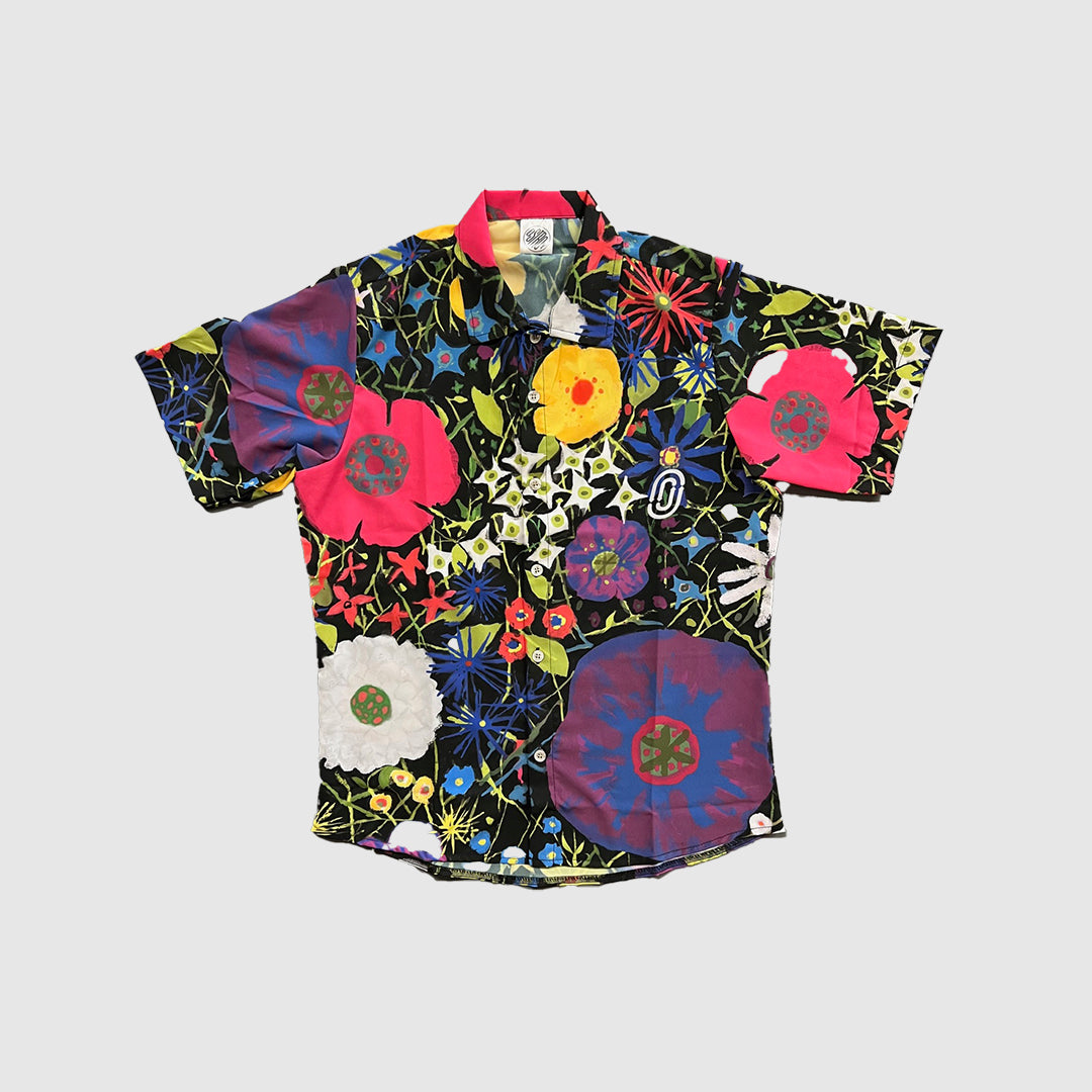 Stylish Fiori Notturni Resort Shirt for Men - Tropical Vacation & Summer Beachwear - Perfect for Hawaiian Shirts, Pool Parties, and Island Getaways