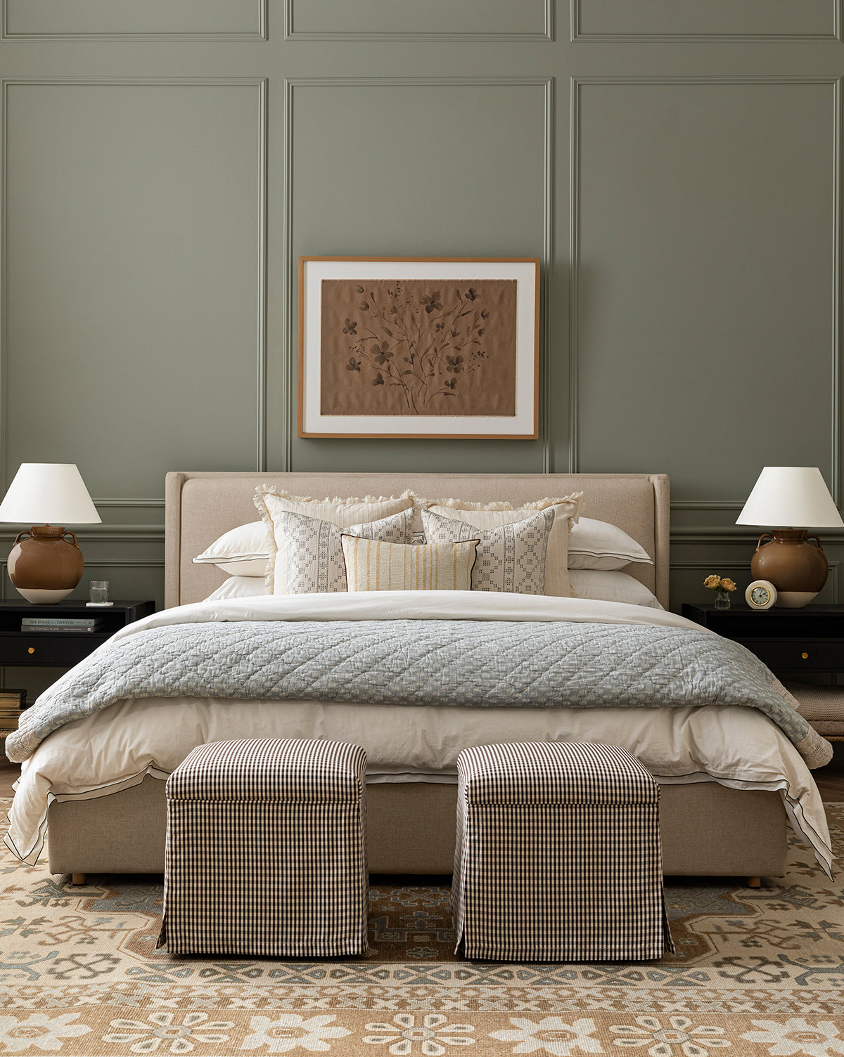 Low Profile Ria Bed Frame with Minimalist Headboard - Perfect for Small Spaces, Modern Bedrooms & Studio Apartments