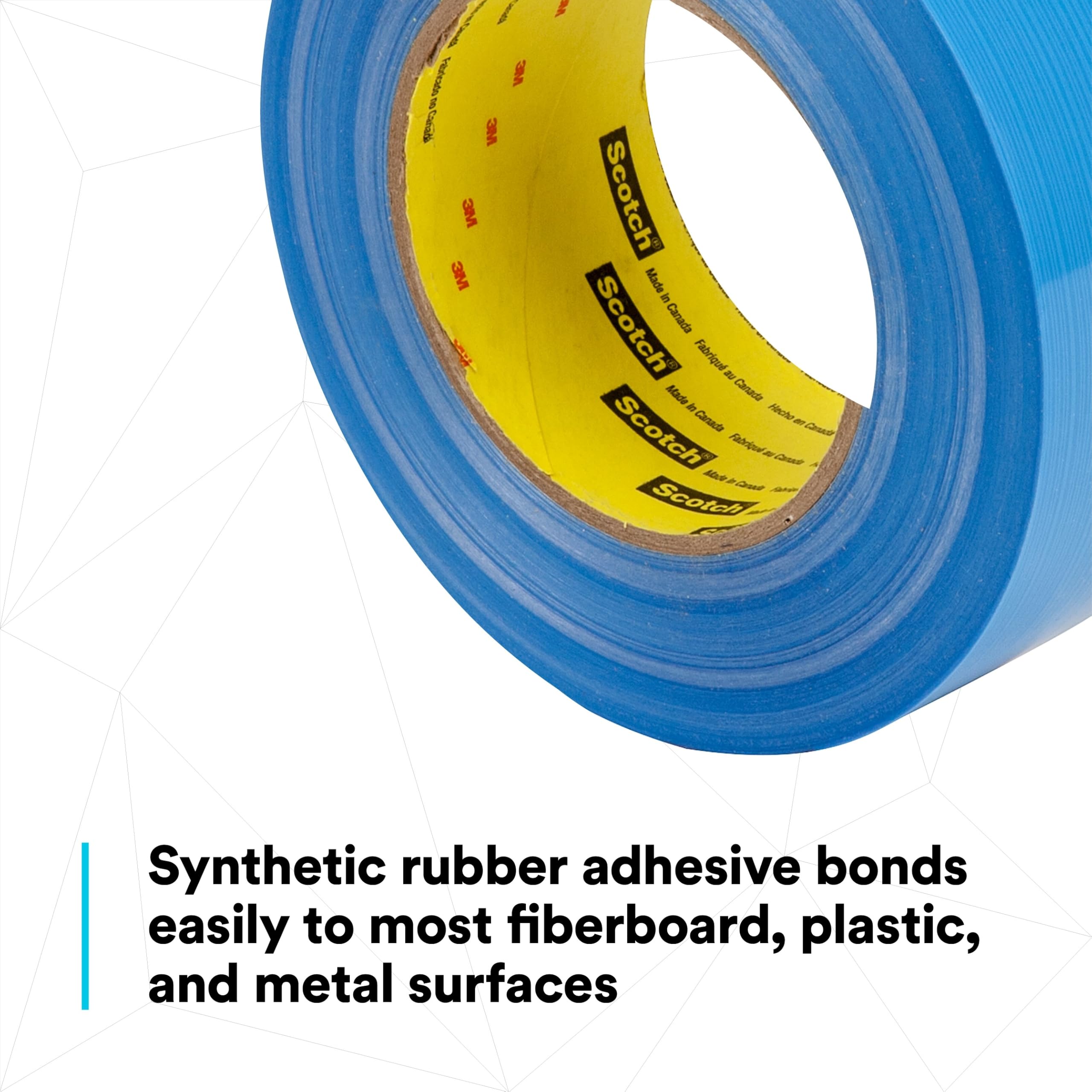 Scotch 8916V Blue Filament Tape - 18mm x 55m (6.8 mil) - Heavy Duty Packing, Shipping & Sealing - 48 Rolls/Case - Ideal for Warehouse, Moving Boxes & Industrial Packaging