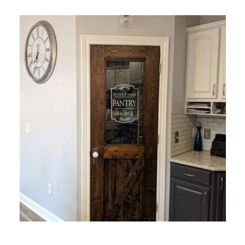 Custom Kitchen Pantry Door Decal - Personalized Last Name & Year Sticker for Home Decor | Perfect for Farmhouse & Modern Kitchens