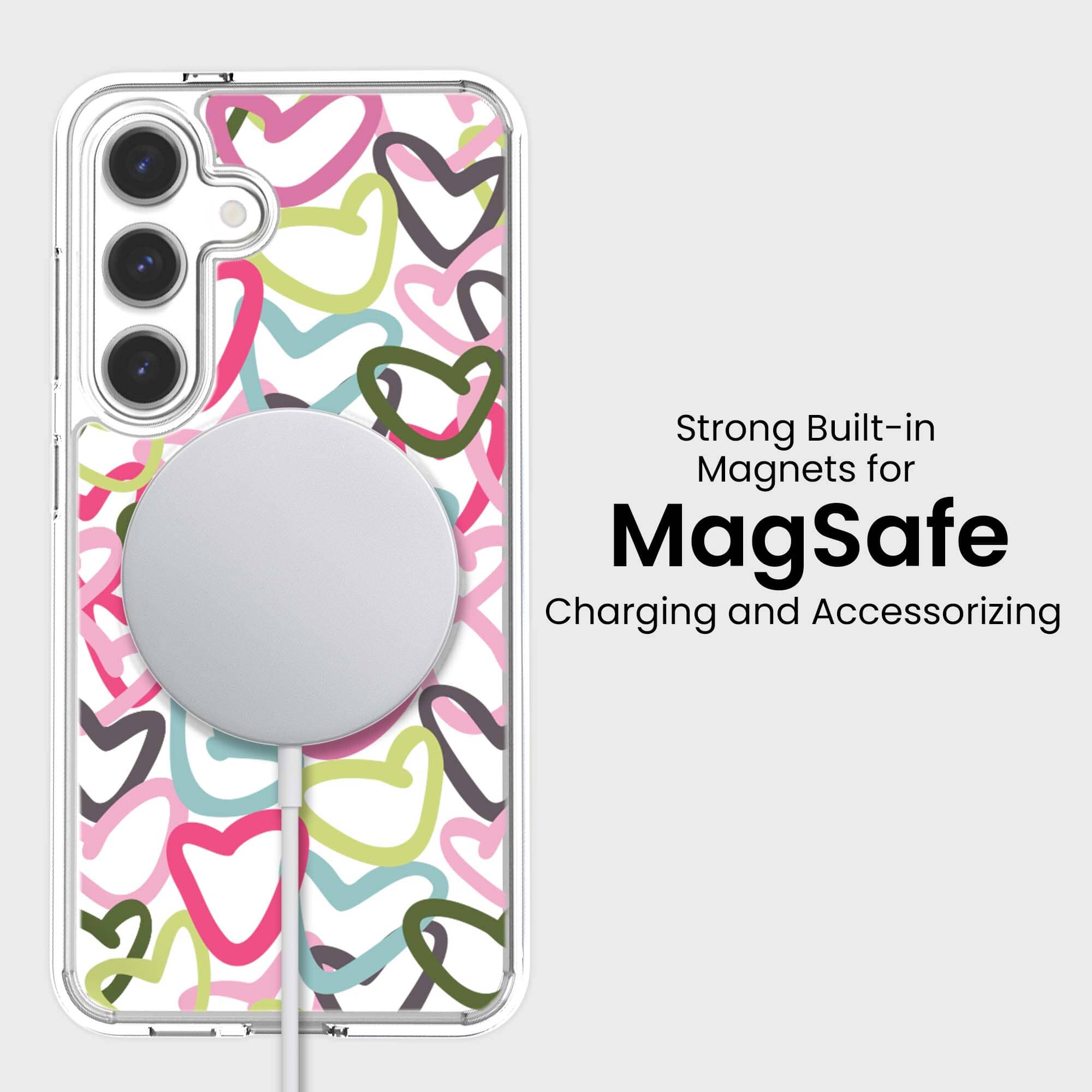 Samsung Galaxy S24 Clear Case with Graffiti Design - Slim Protective Cover for Everyday Use & Style