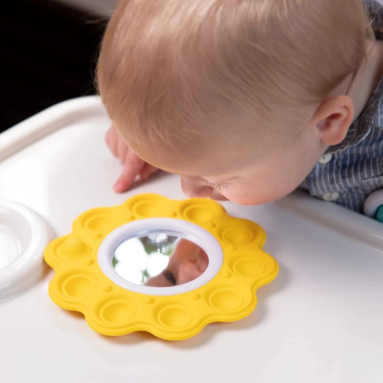Fat Brain Toys Dimpl Billow & Bright - Sensory Baby Toy for Fine Motor Skills Development - Perfect for Playtime, Learning, and Stress Relief