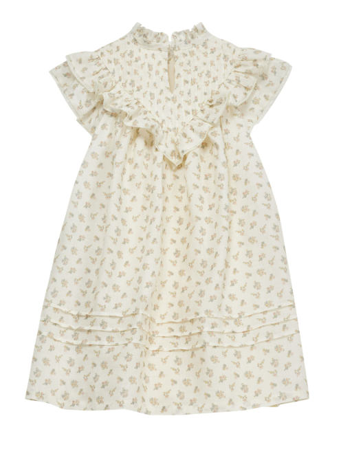 CERA UNA VOLTA Sandra Dress for Girls (2-12 Years) - Elegant Floral Party Dress for Special Occasions, Birthday & Holiday Events