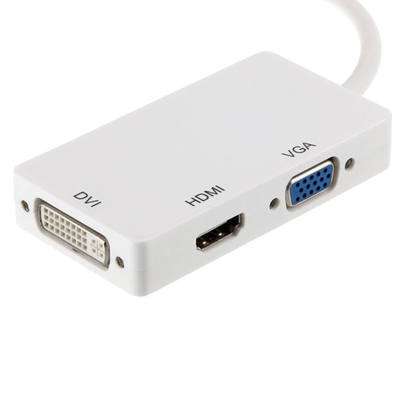 Mini DisplayPort to HDMI VGA DVI Adapter - Thunderbolt Compatible for MacBook Pro/Air - Connect External Monitors for Work & Gaming