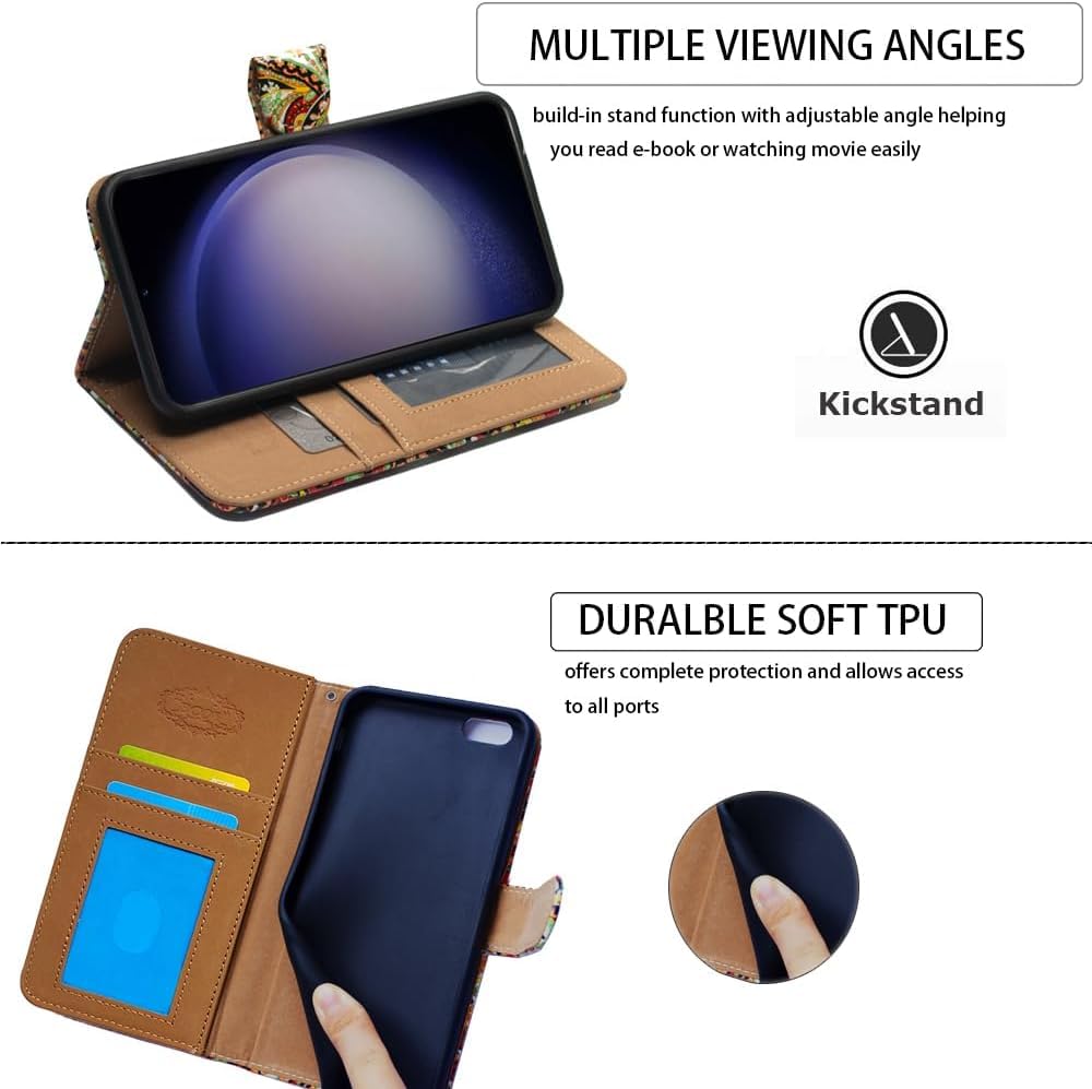 **Sunflower Bee Flip Wallet Case for Moto G Stylus 5G 2022 – Card Slot Holder & Kickstand – Perfect for Work, Travel, and Everyday Protection**