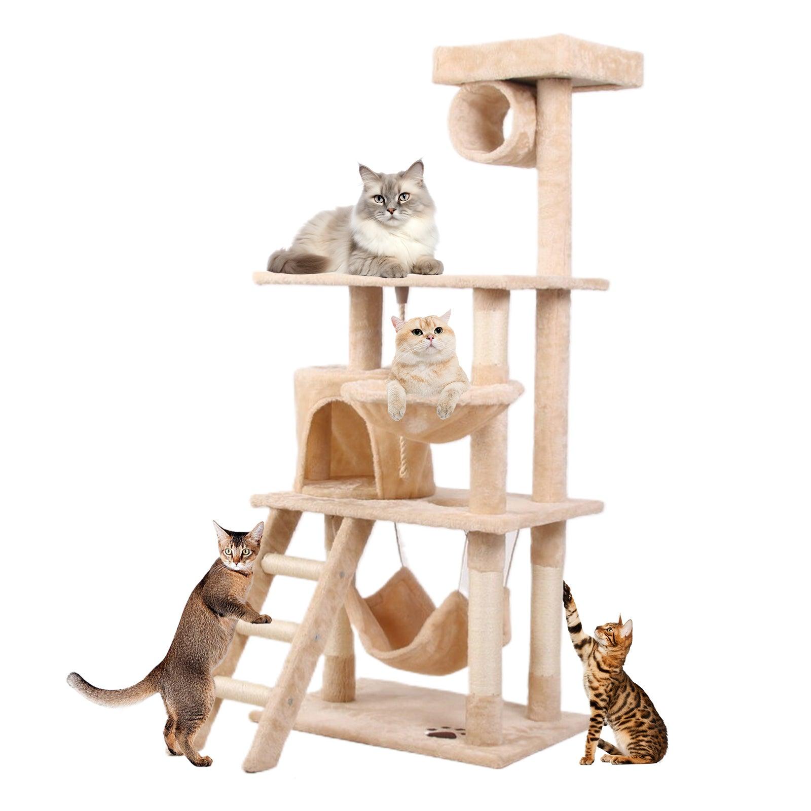Premium Cat Climbing Frame with Scratching Posts - Multi-Level Cat Tree for Indoor Kittens & Adult Cats - Perfect for Play, Exercise & Relaxation in Home, Apartment or Office