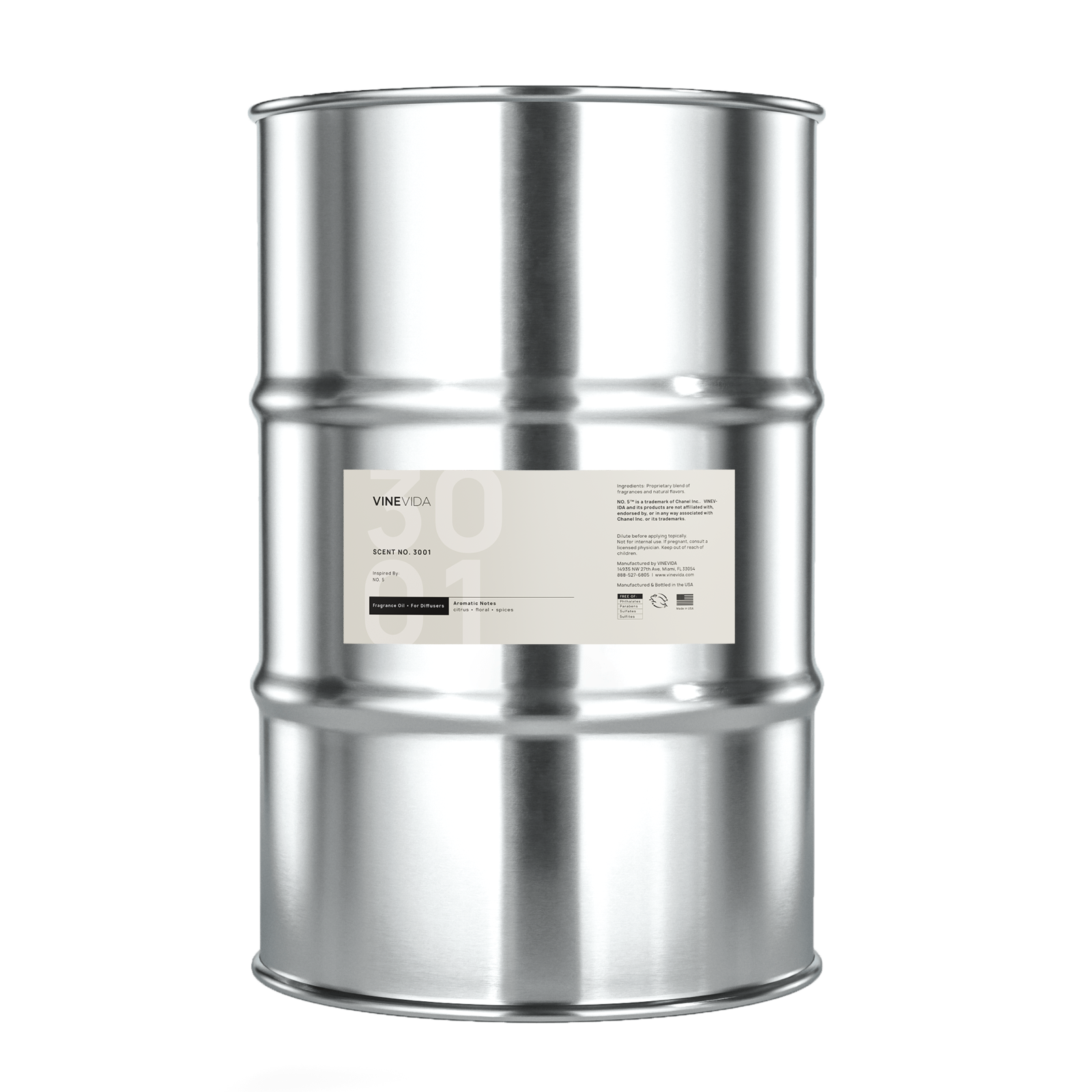 Premium 3001 Fragrance Oil for Cold Air Diffusers - Inspired by Chanel No.5 Perfume | Long-Lasting Aromatherapy Scents for Home, Office & Spa Relaxation