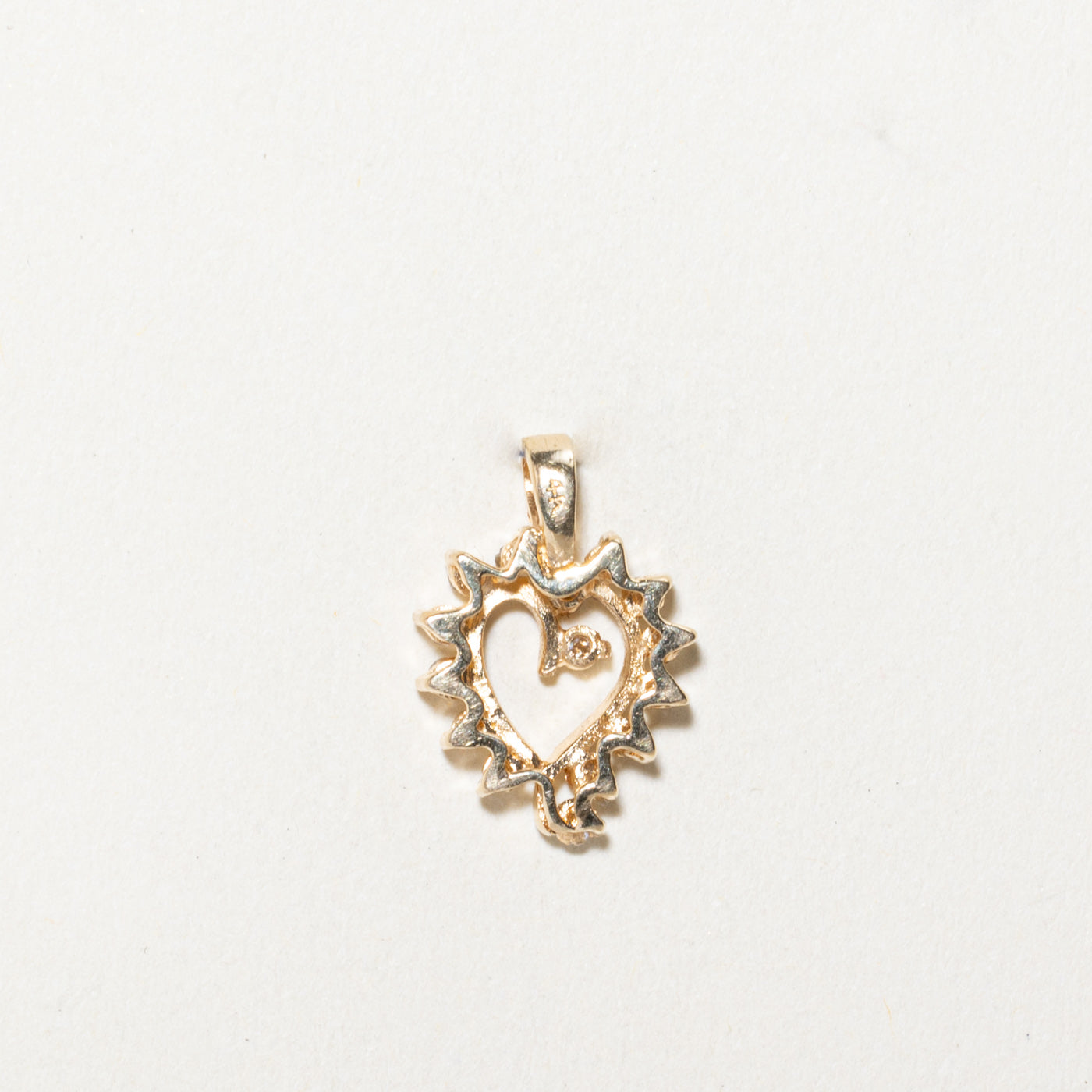 0.22ctw Diamond Open Heart Pendant Necklace - Elegant 14K Gold Jewelry for Women, Perfect Gift for Valentine's Day, Anniversary & Special Occasions