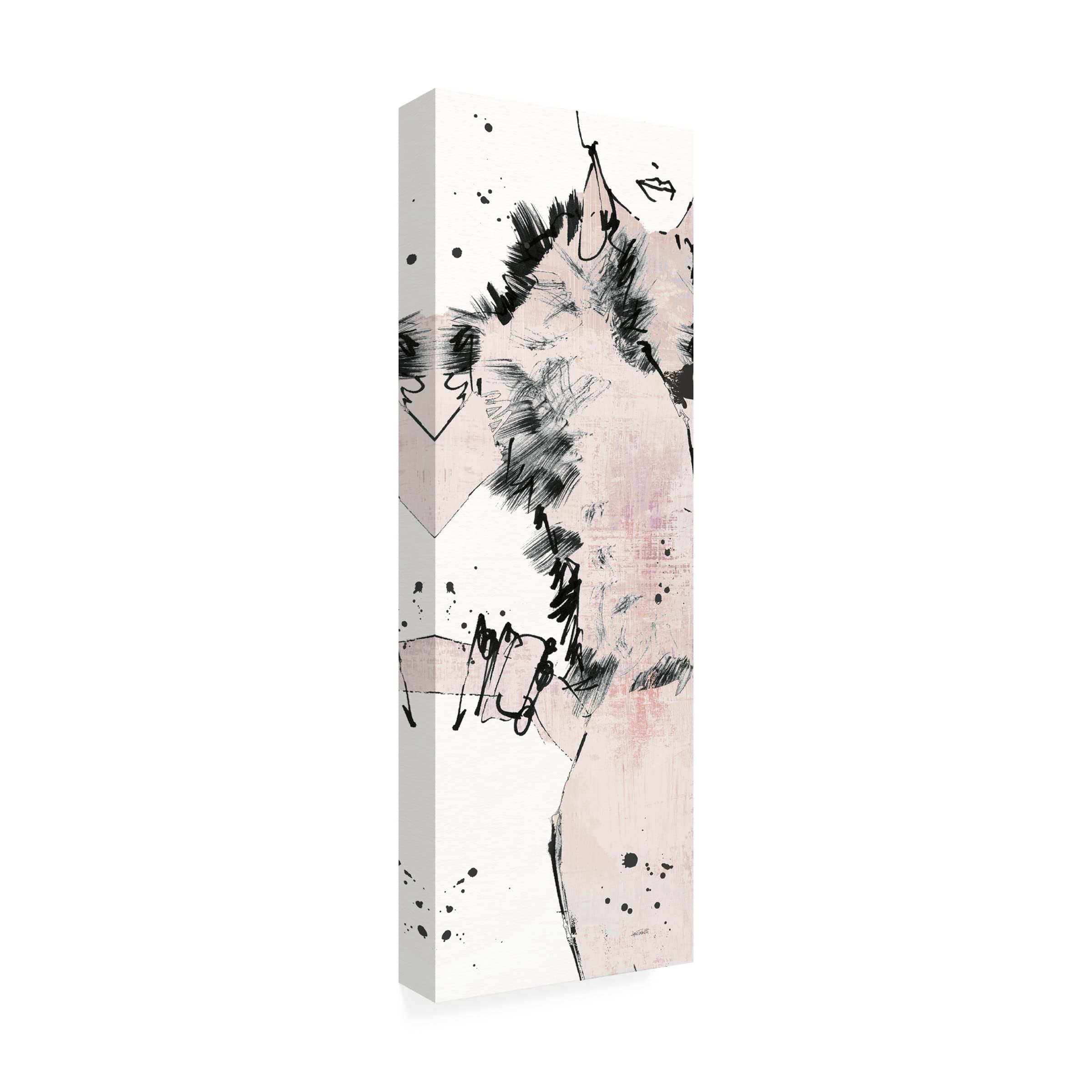 Anne Tavoletti 'Fashion Strokes VIII Pastel' Canvas Wall Art Print - Modern Abstract Fashion Painting for Living Room, Bedroom & Office Decor