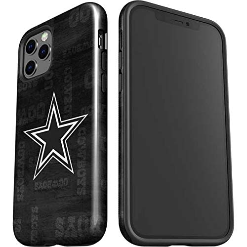 Official NFL Dallas Cowboys Black & White Impact Phone Case for iPhone 12 Pro Max - Shockproof Protective Cover for Football Fans, Game Day & Everyday Use
