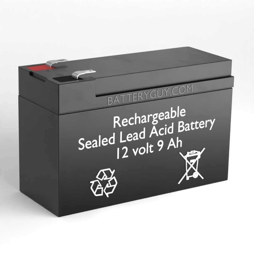 BatteryGuy 12V 9Ah SLA Replacement Battery - 5115 1400 VA Equivalent (Rechargeable, High Rate) - Pack of 3 - Perfect for UPS Backup, Emergency Lighting & Security Systems