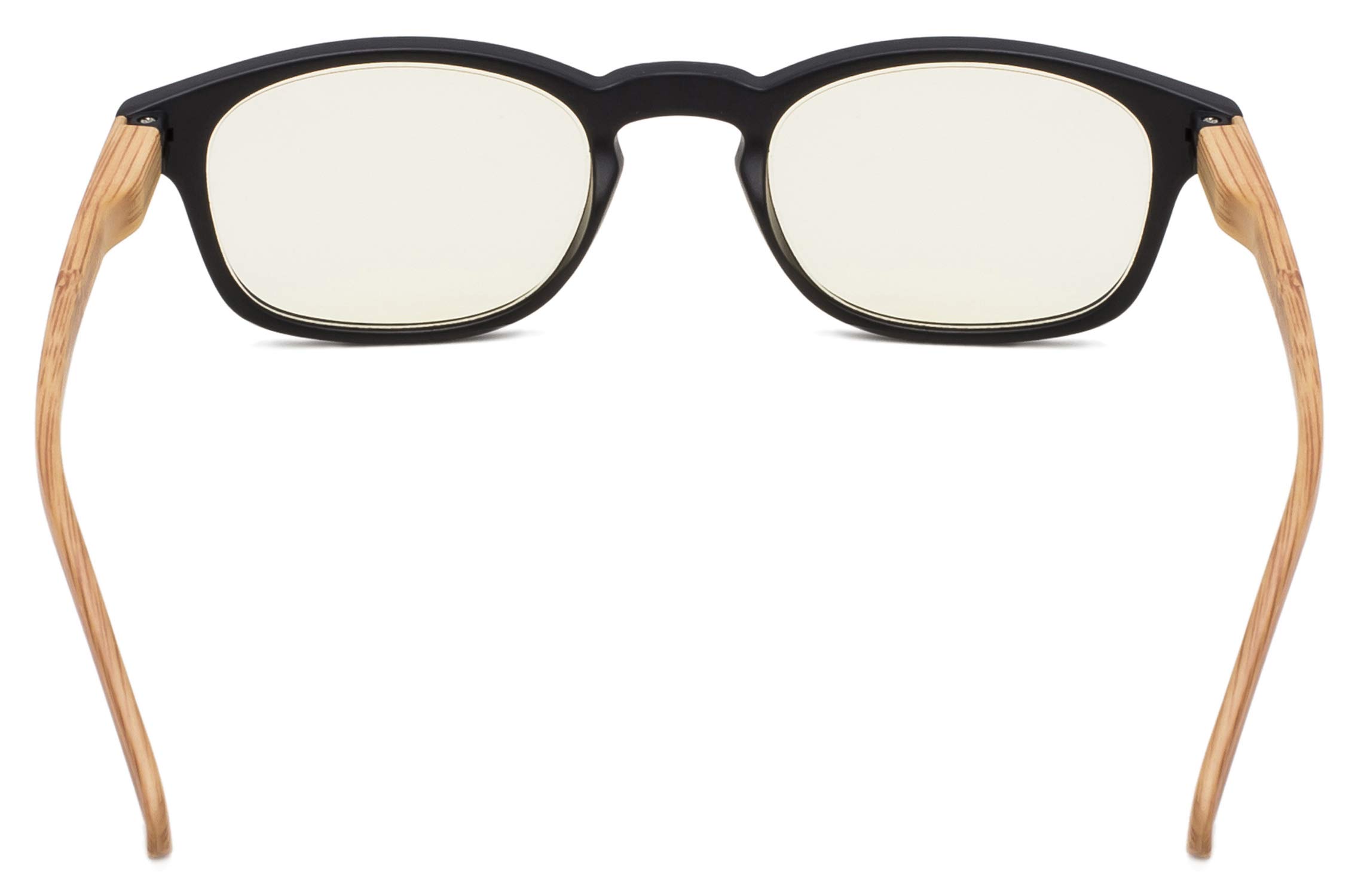 Blue Light Blocking Computer Glasses for Women - UV Protection, Bamboo Frame Design, Anti-Eye Strain - Perfect for Office Work, Gaming & Screen Time