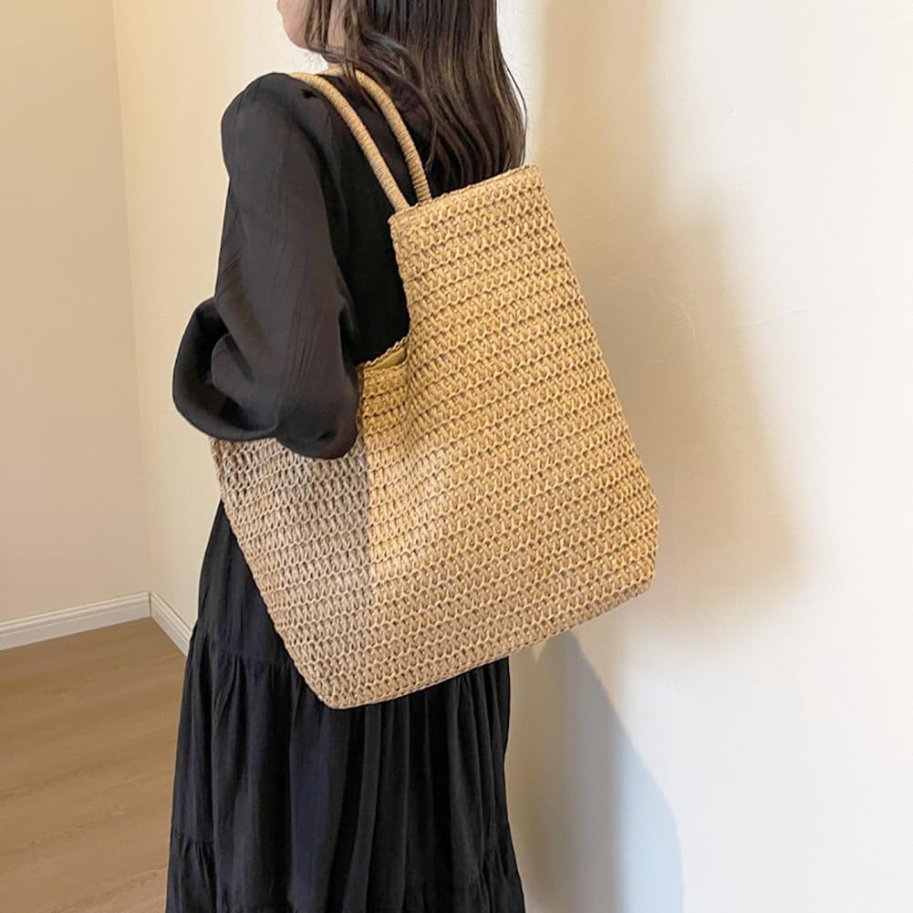Afashor Women's Shoulder Bags - Stylish Beach Tote & Leisure Hobo Bag with Secure Zipper Closure | Perfect for Vacation, Shopping & Daily Use