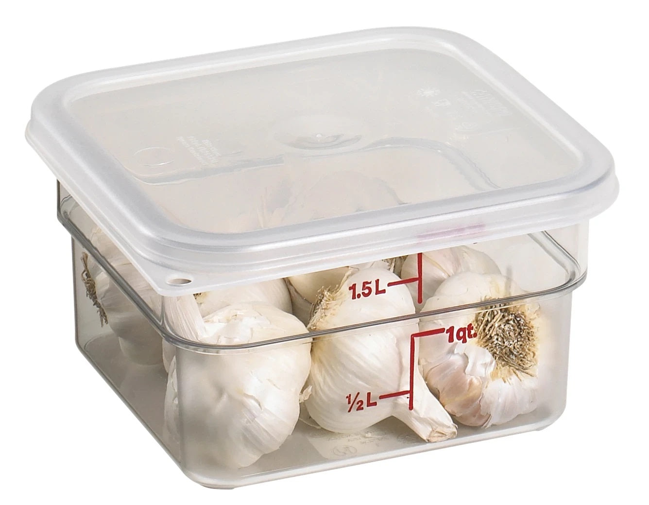 Cambro SFC6SCPP190 CamSquare Seal Cover - Translucent Lid for 6 & 8 Qt Food Storage Containers | Perfect for Commercial Kitchens, Meal Prep & Home Organization