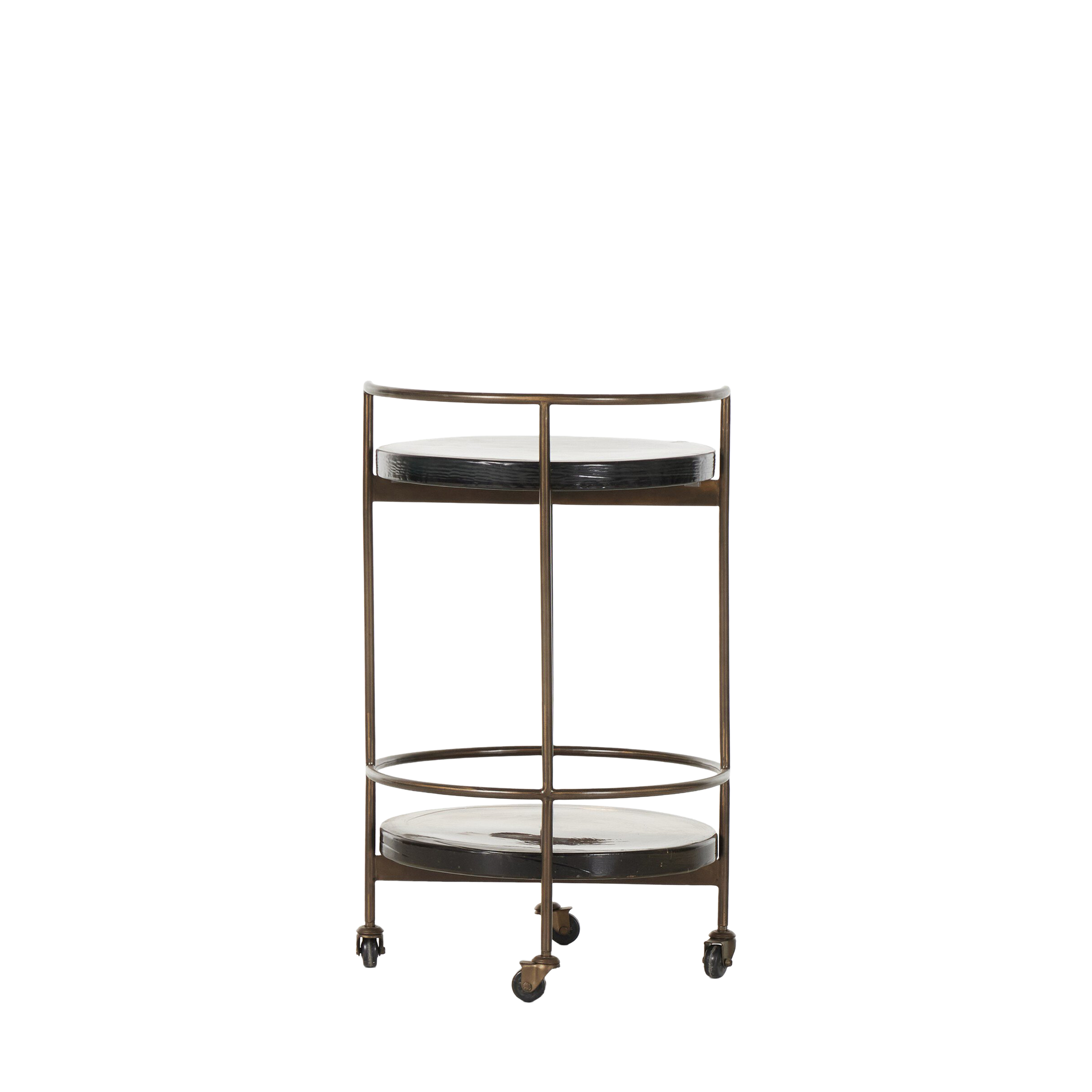 Autumn Bar Cart with Wheels - Portable Rolling Drink Cart for Home, Party & Outdoor Entertaining - Rustic Wood & Metal Beverage Serving Trolley