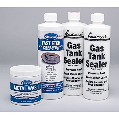 Eastwood Anti-Rust Gas Tank Sealer Kit for Cars - Complete Repair Solution with Step-by-Step Instructions | Prevent Corrosion & Extend Fuel Tank Life | Ideal for Classic Cars, Trucks & Motorcycles