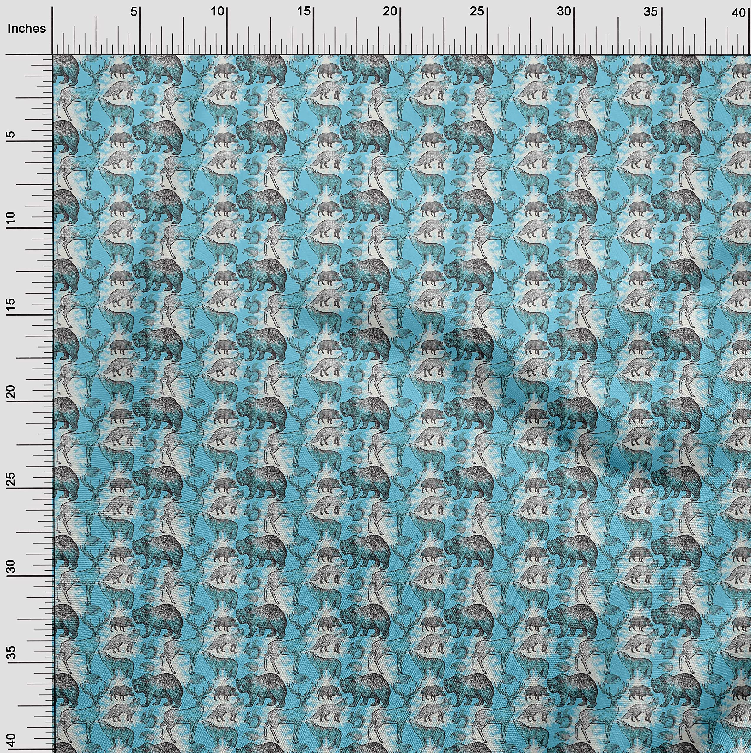 oneOone Polyester Spandex Light Blue Fabric - 56 Inch Wide DIY Clothing & Quilting Material | Perfect for Sewing Dresses, Crafts, and Home Decor Projects