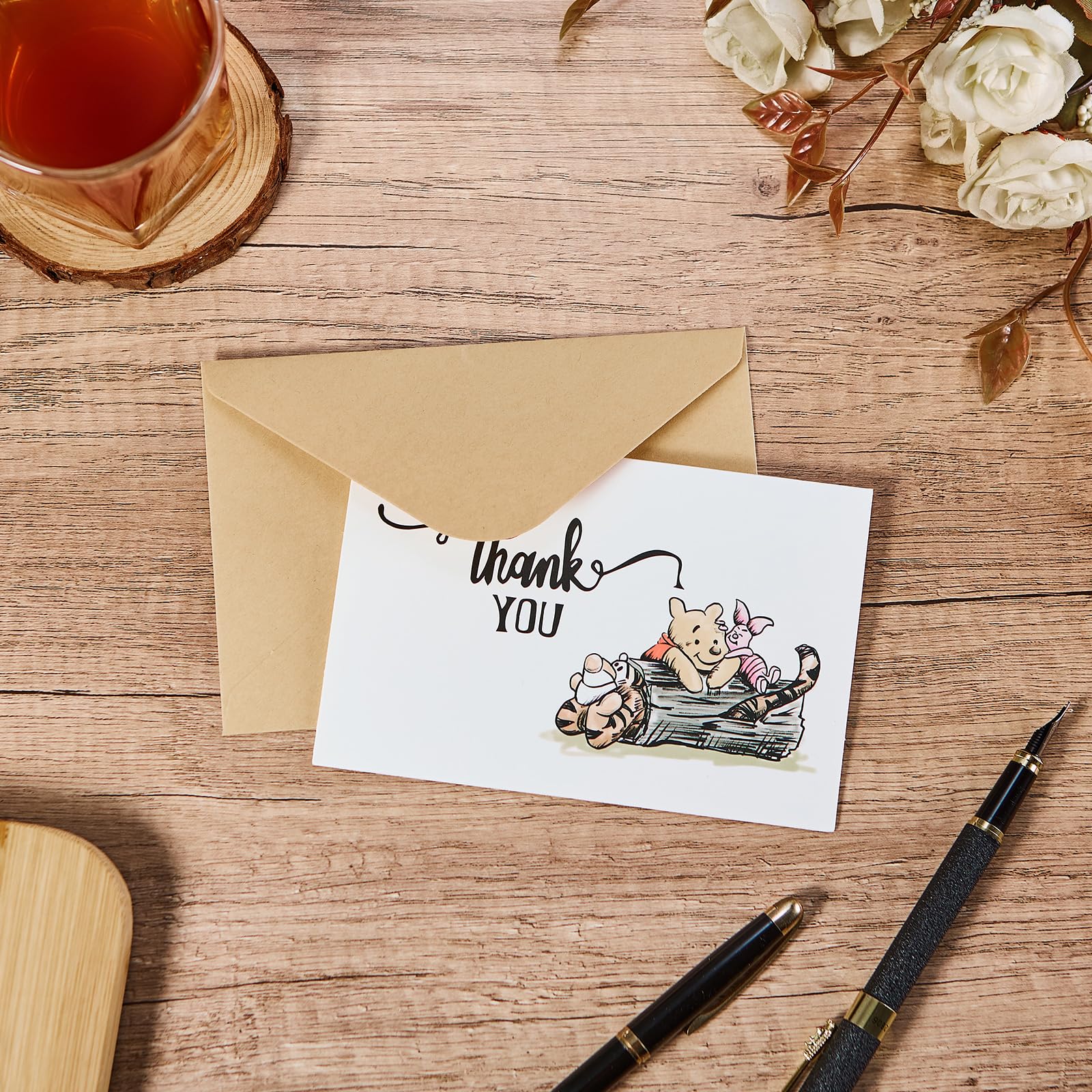 40 Pack Bear Thank You Cards with Envelopes & Stickers - Blank Greeting Note Cards for Wedding, Employee Appreciation, Business, Baby Shower - 4x6 Inch - Perfect for Gratitude Notes, Thank You Messages and Special Occasions
