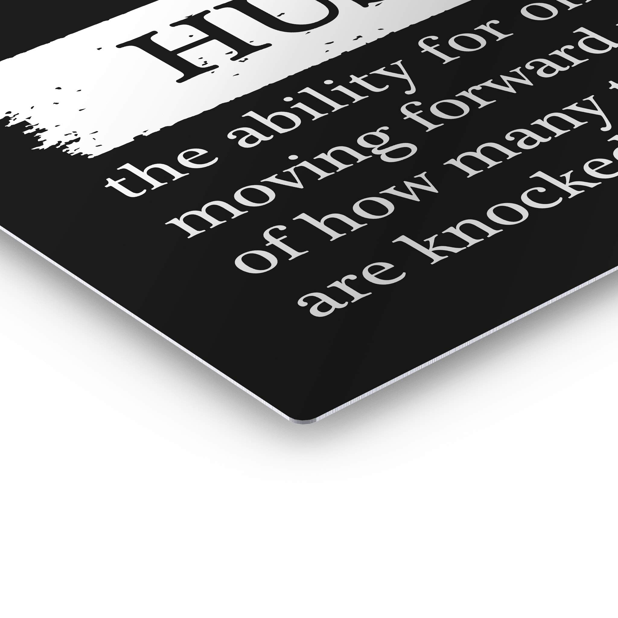 Smile Art Design Hustle Definition Black & White Dictionary Motivational Metal Wall Art - Inspirational Office Decor, Entrepreneur Quote Print for Living Room, Home & Workplace - Perfect Gift Ready to Hang (30x40 inches) - Ideal for Home Offices, Studios & Motivational Spaces