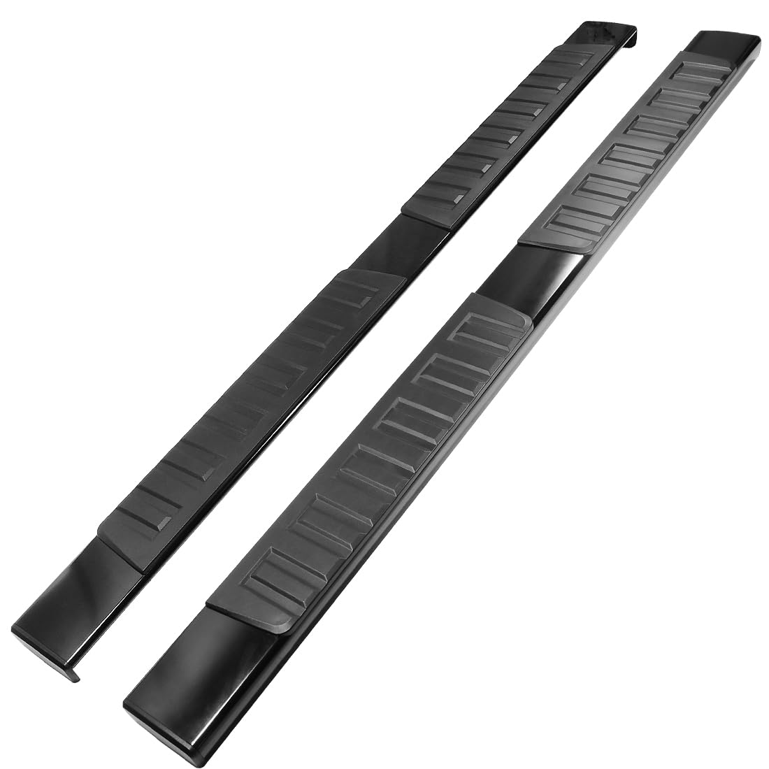 YITAMOTOR 6 Inch Aluminum Running Boards for 2004-2024 Nissan Titan Crew Cab & 2016-2024 Titan XD - Black Side Steps Nerf Bars - Durable Off-Road Protection & Easy Step Access