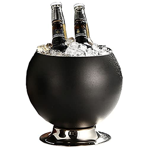 Premium Stainless Steel Wine Chiller & Ice Bucket Set with Tongs - Elegant Barware for Wine, Champagne & Beverages - Perfect for Home, Party, Bar, KTV Club & Wedding Celebrations