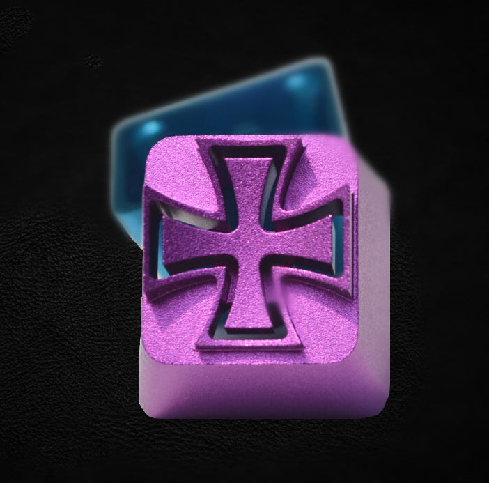 Crusader Emblem Metal Translucent Keycaps - Personalized Mechanical Keyboard Keycaps for Gaming & Typing | Durable & Stylish for PC, Laptop, and Custom Keyboards