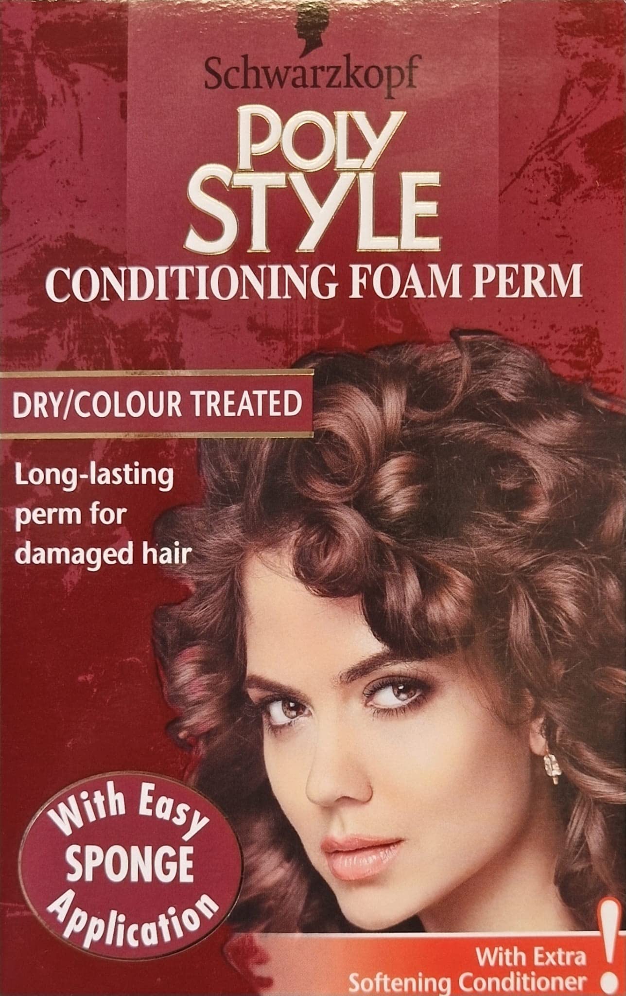 Schwarzkopf Poly Style Conditioning Foam Perm for Dry & Color-Treated Hair with Softening Conditioner | Long-Lasting Curls & Hydration | Salon-Quality At-Home Hair Treatment for Damaged & Frizzy Hair