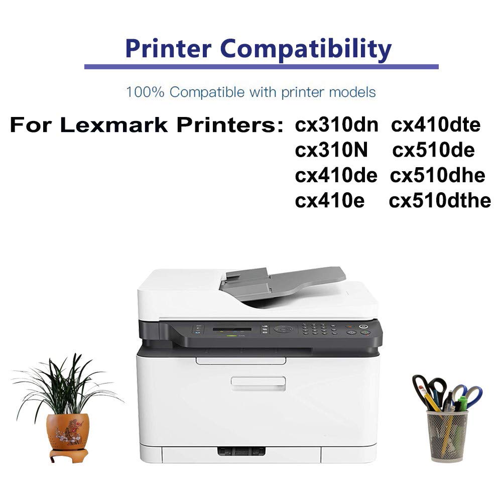 5-Pack (2BK+C+Y+M) High Yield Compatible Toner Cartridge for HP 80C10K0/80C10C0/80C10Y0/80C10M0 - Works with HP Color LaserJet Pro MFP M479fdw/M479fnw Printers - Ideal for Office Printing & High Volume Document Production
