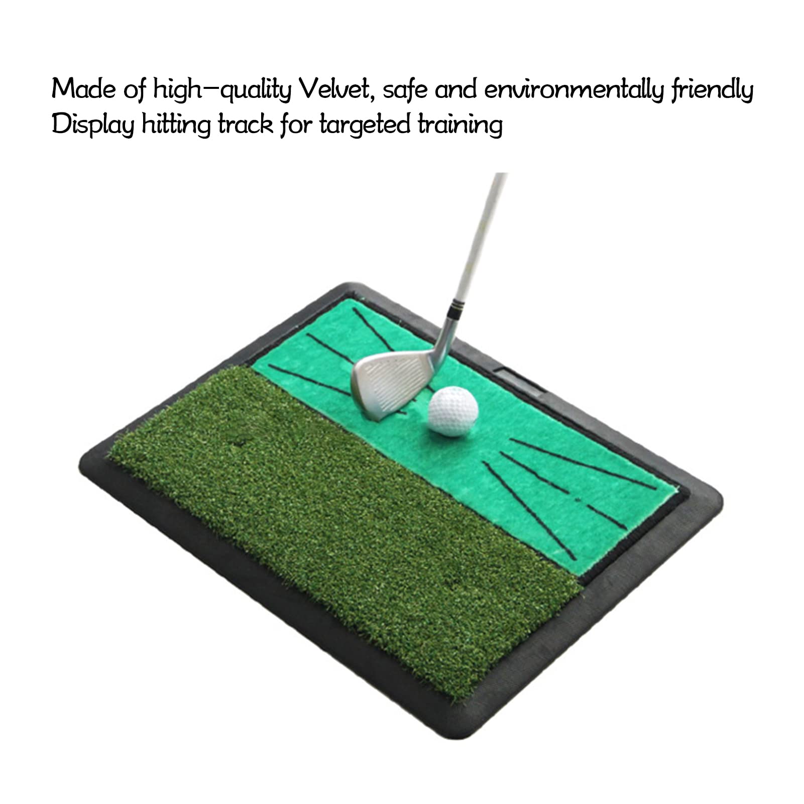 Non-Slip Velvet Golf Practice Mat - 17.48