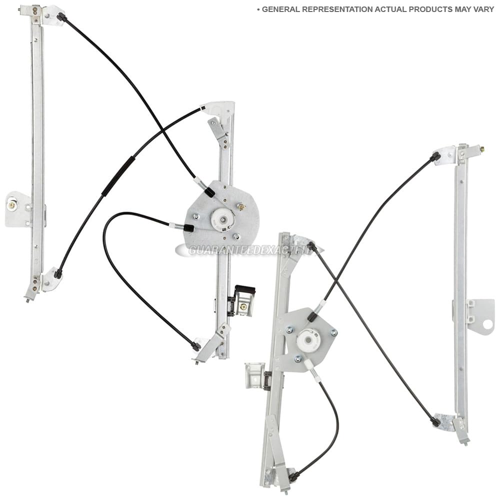 BuyAutoParts U7-11077AN Car Window Regulator Pair - Replacement for Smooth Power Window Operation - Perfect for DIY Auto Repair & Vehicle Maintenance