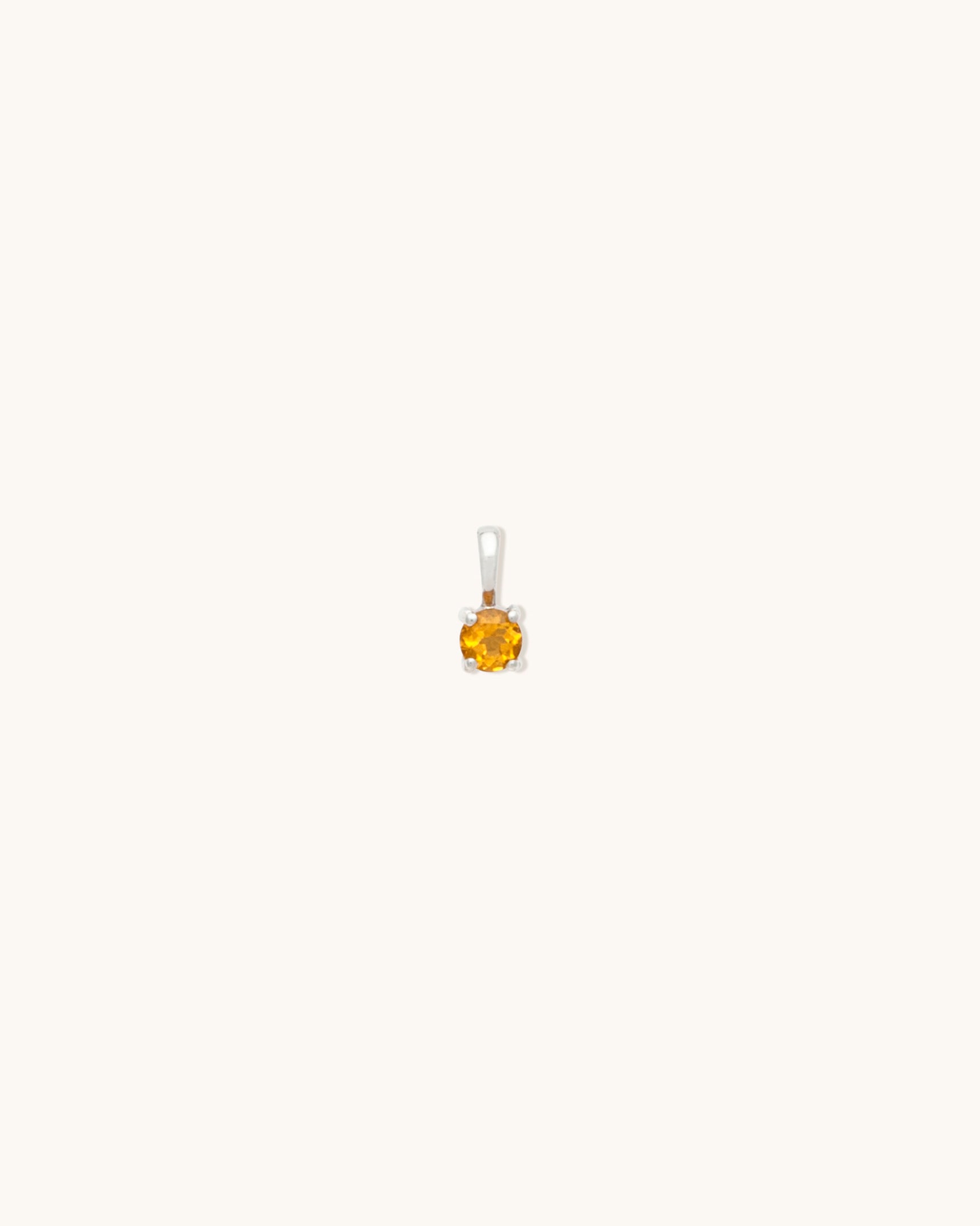 Natural Citrine Birthstone Charm for Jewelry Making - Perfect for Necklaces, Bracelets & DIY Gifts | Healing Crystal for Positive Energy & Abundance