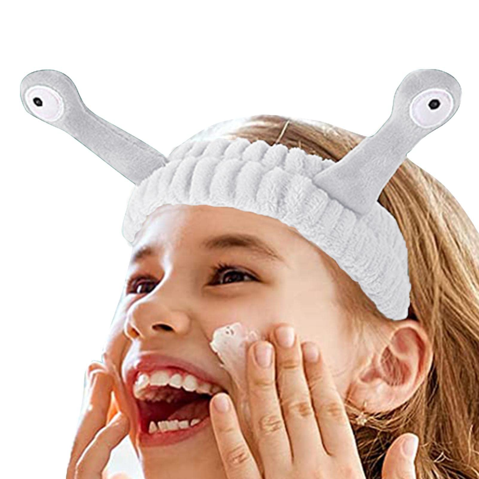 Snail Spa Headband for Women - Ultra Absorbent Skincare Headband for Face Washing, Makeup & Shower | Soft Facial Hair Band for Spa, Skincare & Beauty Routine | Perfect for Bath, Skincare & Relaxation at Home