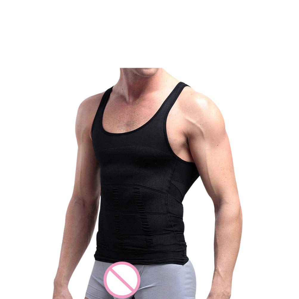 Men's Slimming Body Shaper Shirt - Compression Underwear Vest for Belly Fat Control & Bodybuilding - Perfect for Workouts, Gym & Everyday Wear