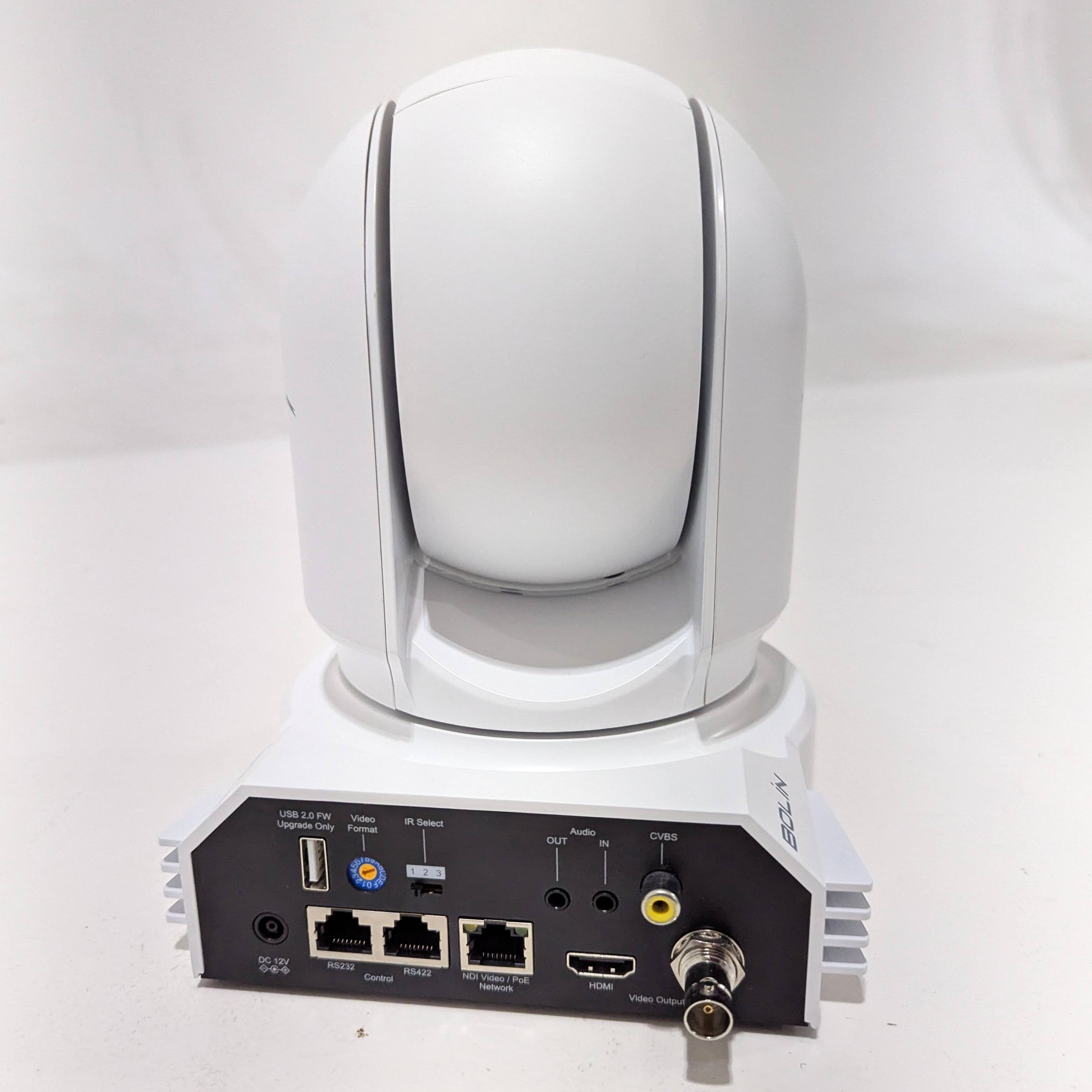 BirdDog Eyes P200 1080p Full NDI PTZ Camera (White) with PTZ Keyboard - Professional Live Streaming & Video Conference Solution for Churches, Schools and Events