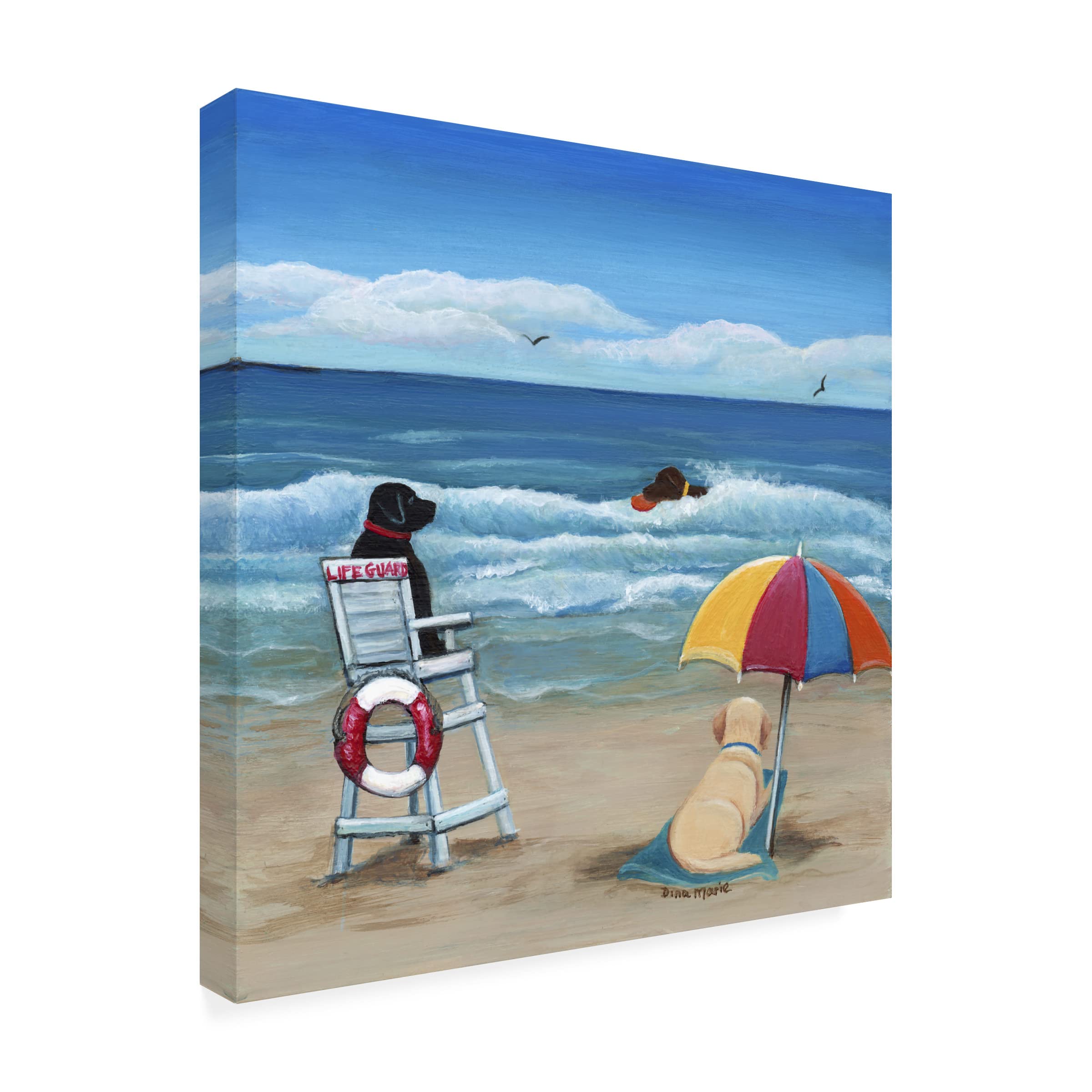 Trademark Fine Art 'Balance' by Dina Marie - 18x18 Stretched Canvas Wall Art for Living Room, Bedroom & Office Decor