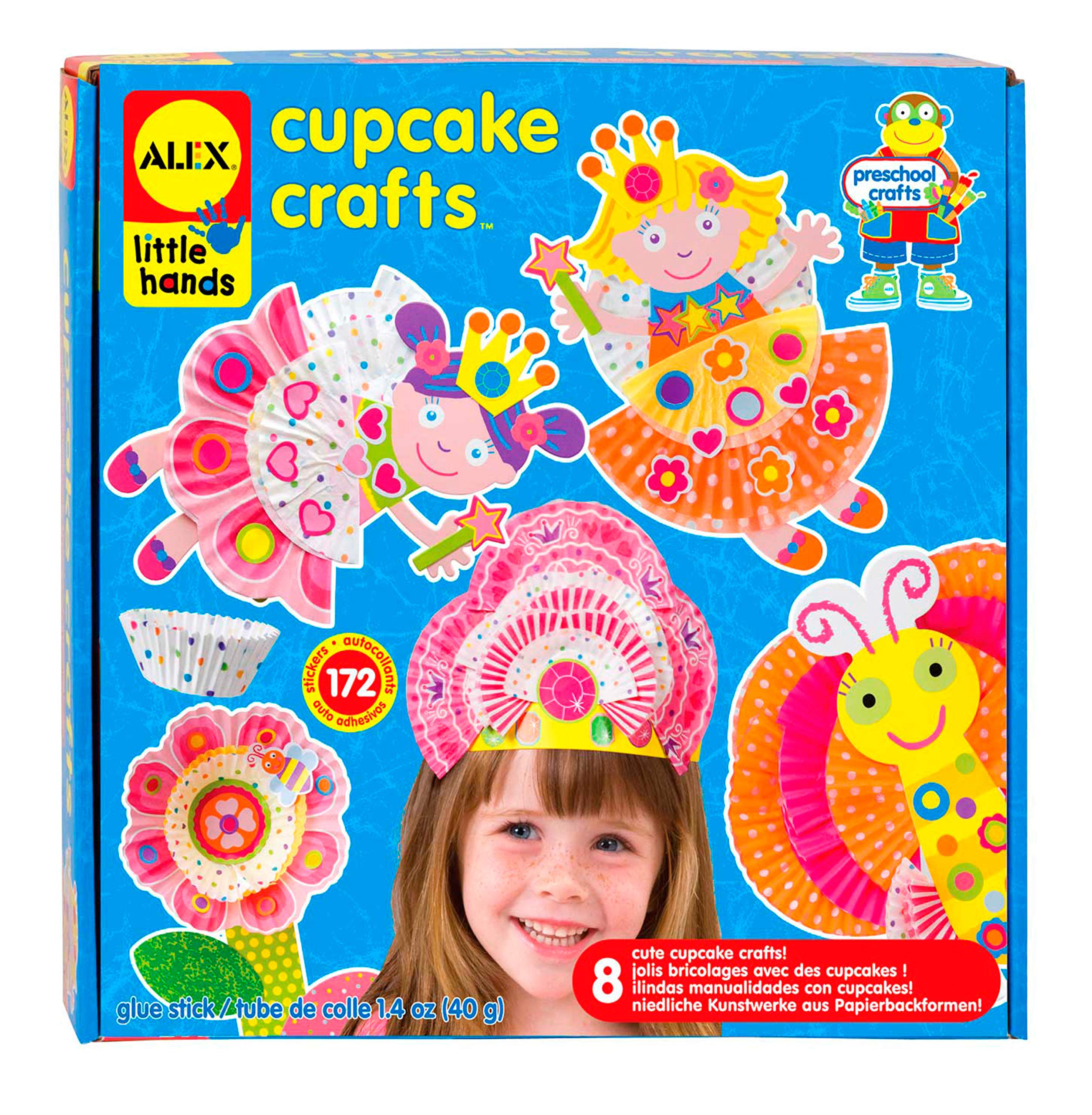 ALEX Toys Little Hands Cupcake Craft Kit - DIY Baking Decorations for Kids Ages 4-8 - Creative Birthday Party Activity & Gift Idea for Girls & Boys