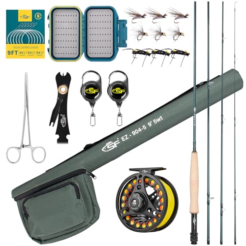 Emerald Green Fly Rod Combo 5wt