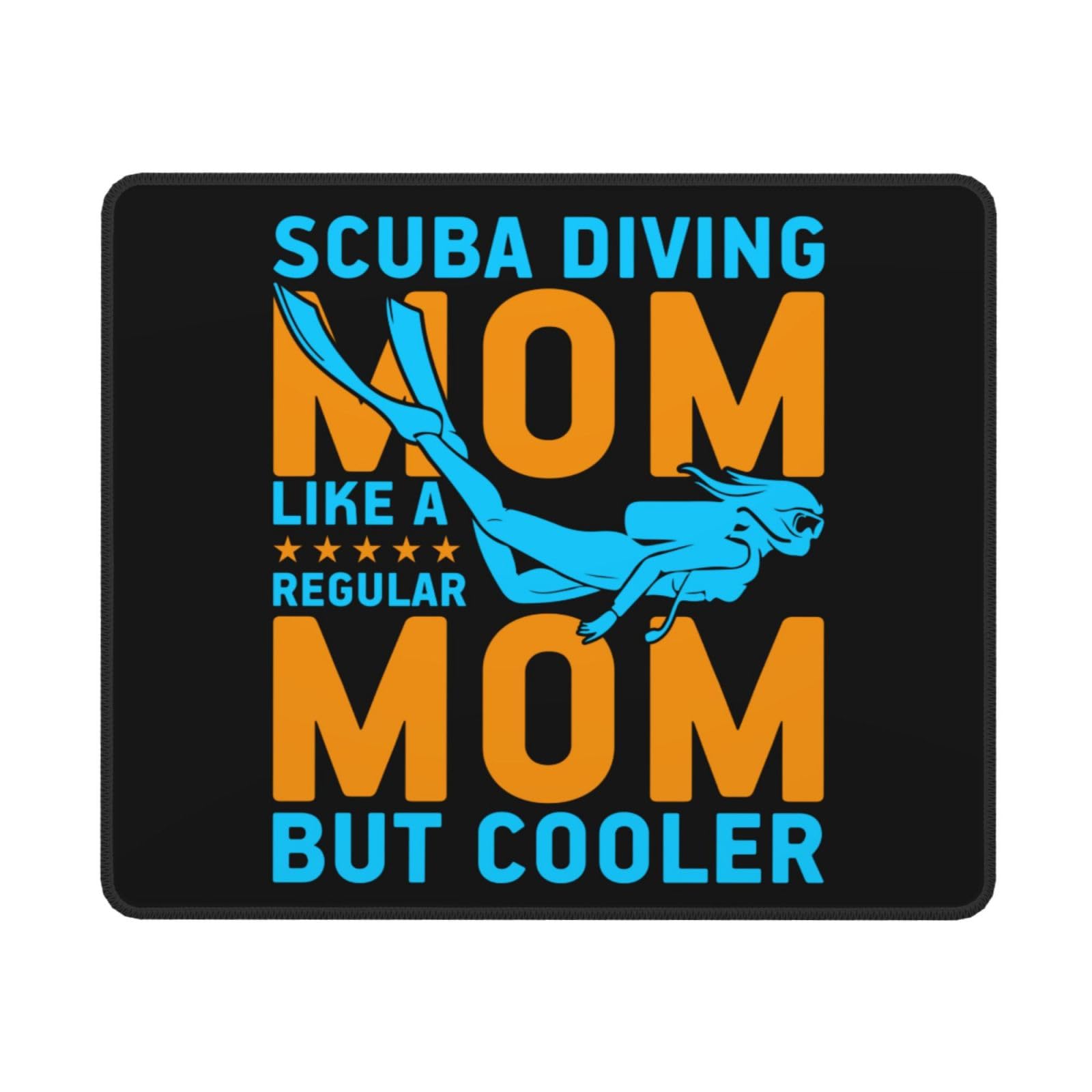 SIYTUAU Waterproof Non-Slip Rubber Mouse Pad - 10x12 Inch Scuba Diving Design for Office, Gaming & Laptop Use - Perfect Gift for Cool Moms & Divers