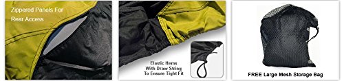 **Durable Waterproof Jet Ski Cover for 2020 Yamaha WaveRunner GP - UV-Resistant, All-Weather Protection (Yellow/Black) - Includes Trailer Straps & Storage Bag - Ideal for Outdoor Storage & Transport**