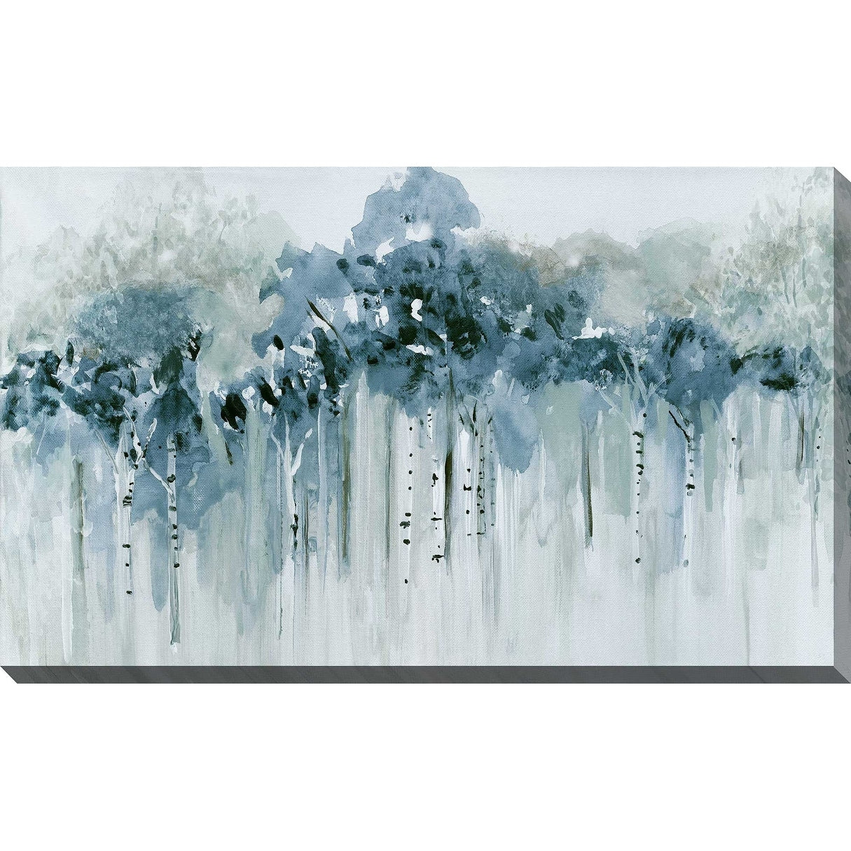 Blue Birch Morning by Susan Jill - Stunning Canvas Wall Art Print for Living Room, Bedroom & Office Decor