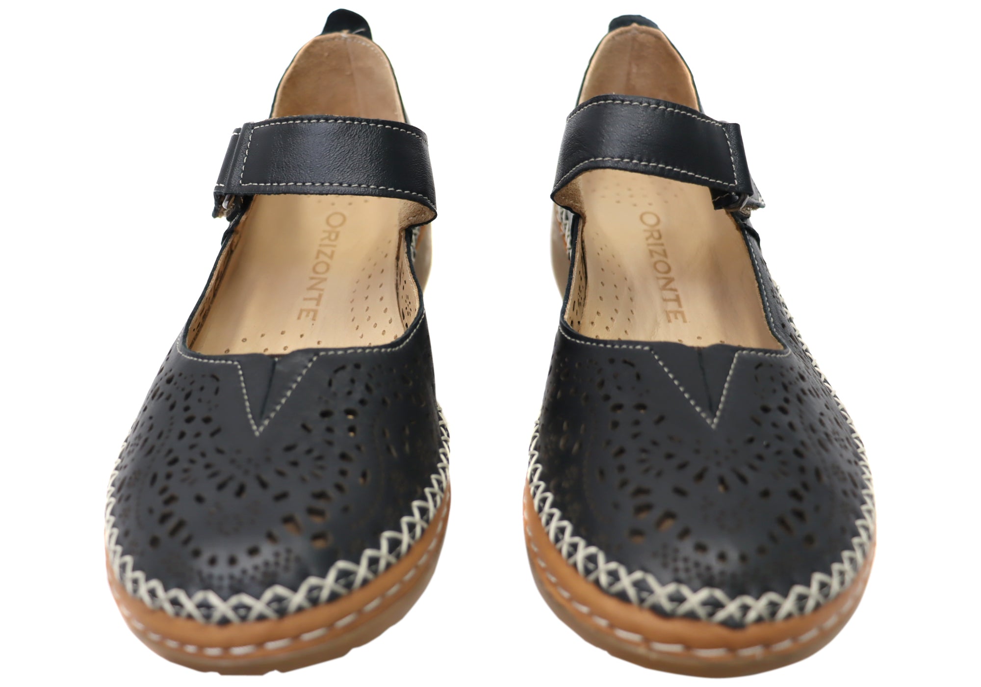 Orizonte Allegra Women's Comfortable Leather Mary Jane Shoes - European Style for Work, Walking & Casual Wear