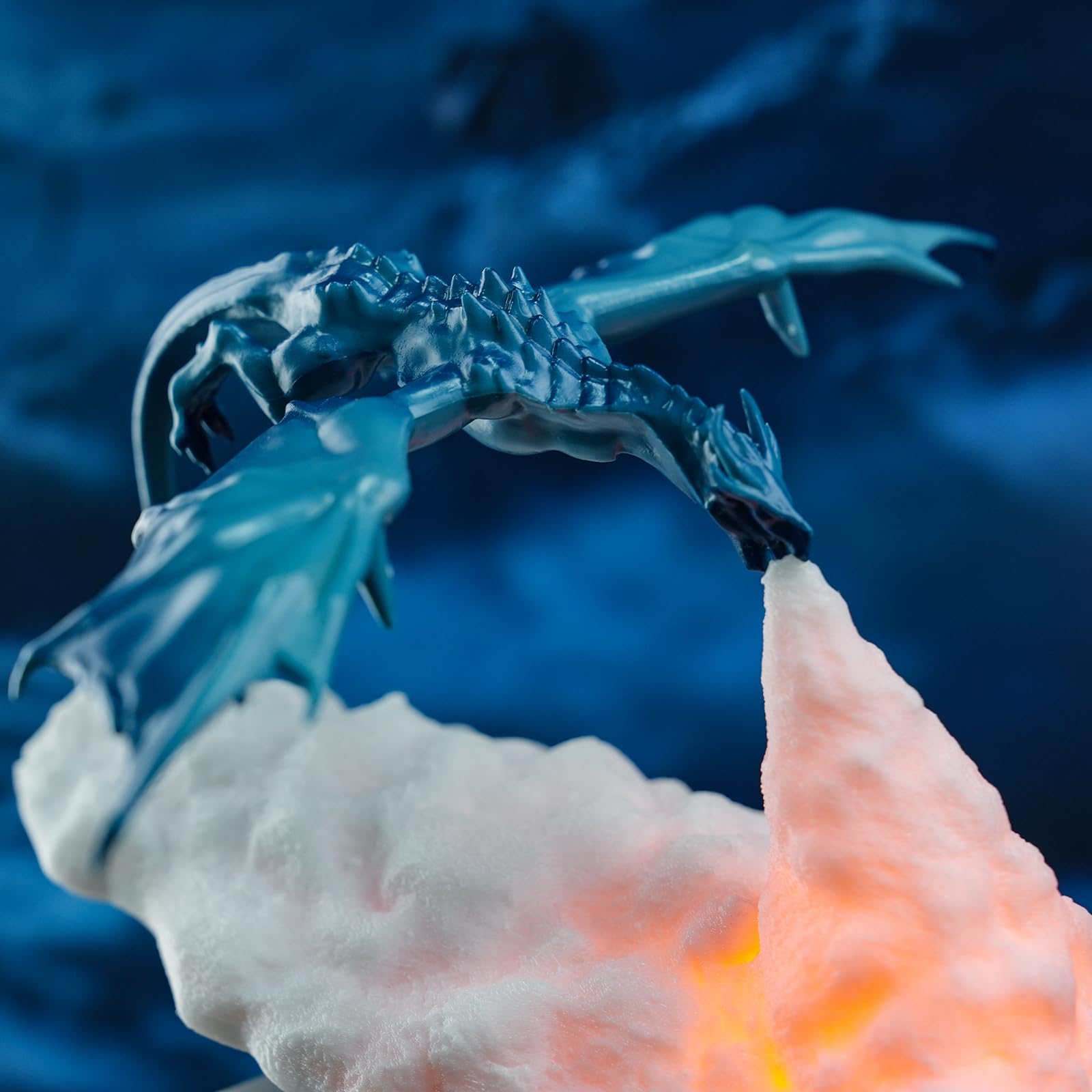 3D Printed Fire Dragon LED Night Light - USB Rechargeable Moon Lamp for Kids Bedroom Decor | Perfect Gift for Boys and Girls | Creates Magical Atmosphere for Bedtime, Gaming Rooms & Fantasy Themed Spaces