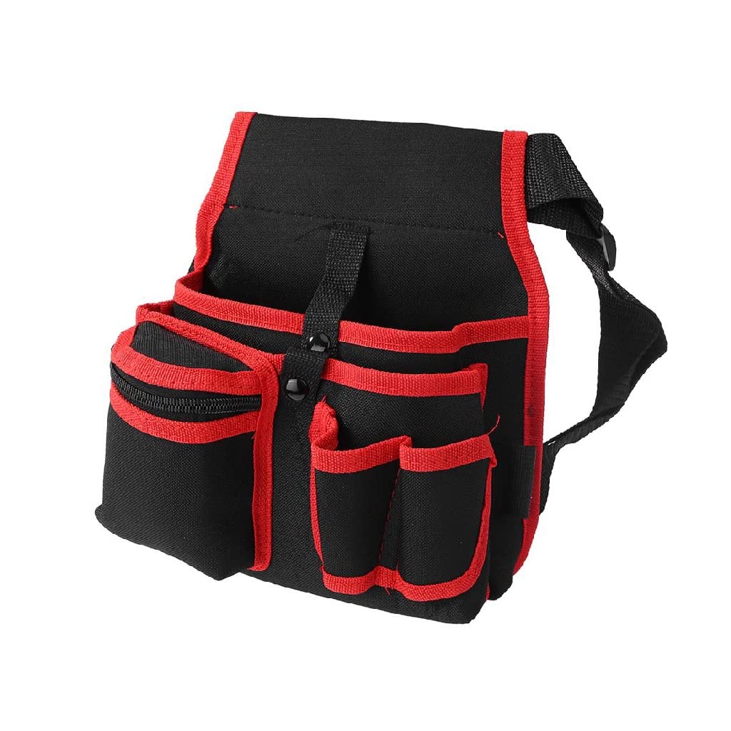 Multifunctional Electrician Tool Belt Bag - Large Capacity, Durable & Wear-Resistant for Professionals (Red) - Perfect for Construction, DIY Projects & Home Repairs