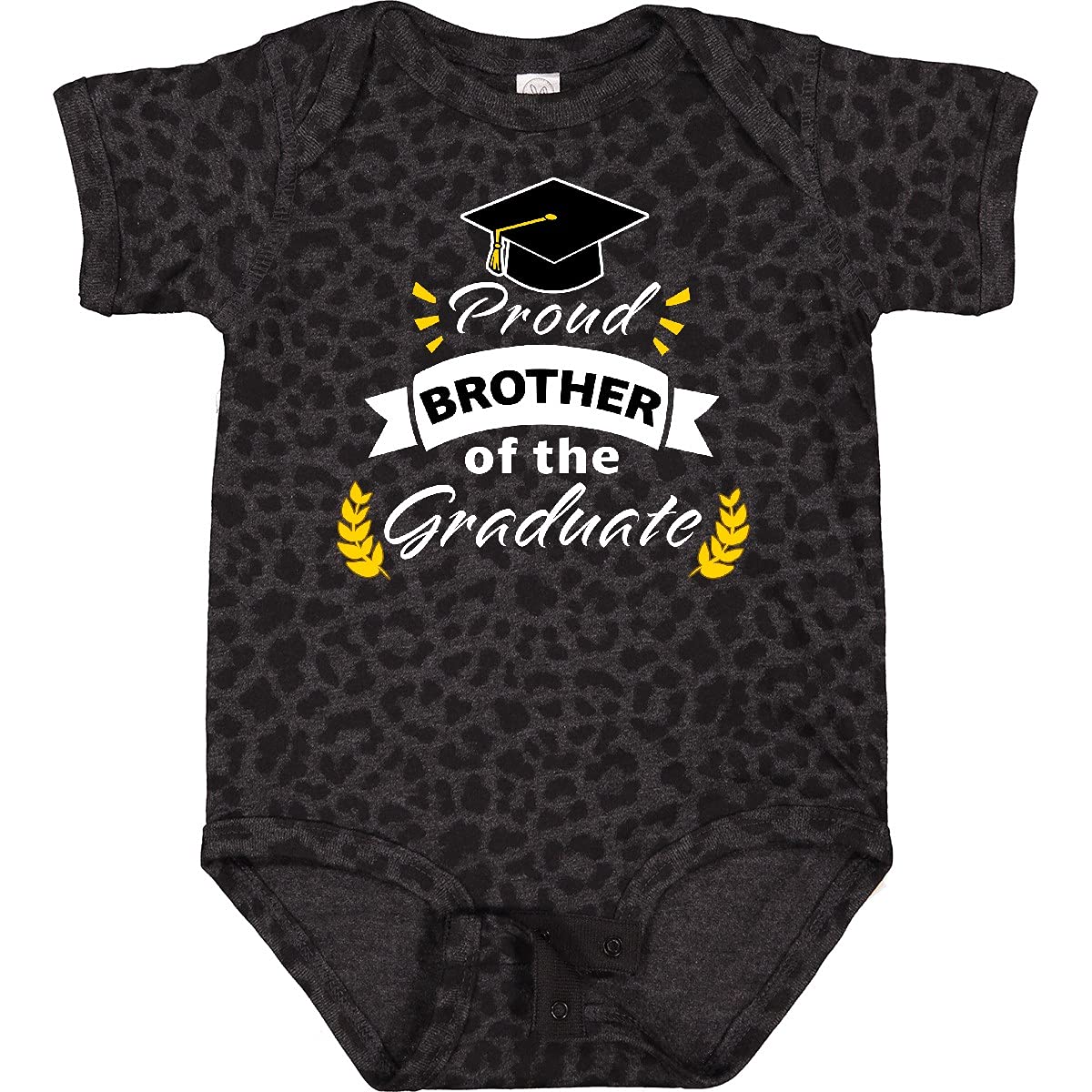 Inktastic Family Graduation - Proud Brother of the Graduate Baby Bodysuit | Cute Infant Outfit for Graduation Ceremony & Photo Shoots | Baby Boy Gift for Graduation Party & Family Celebrations