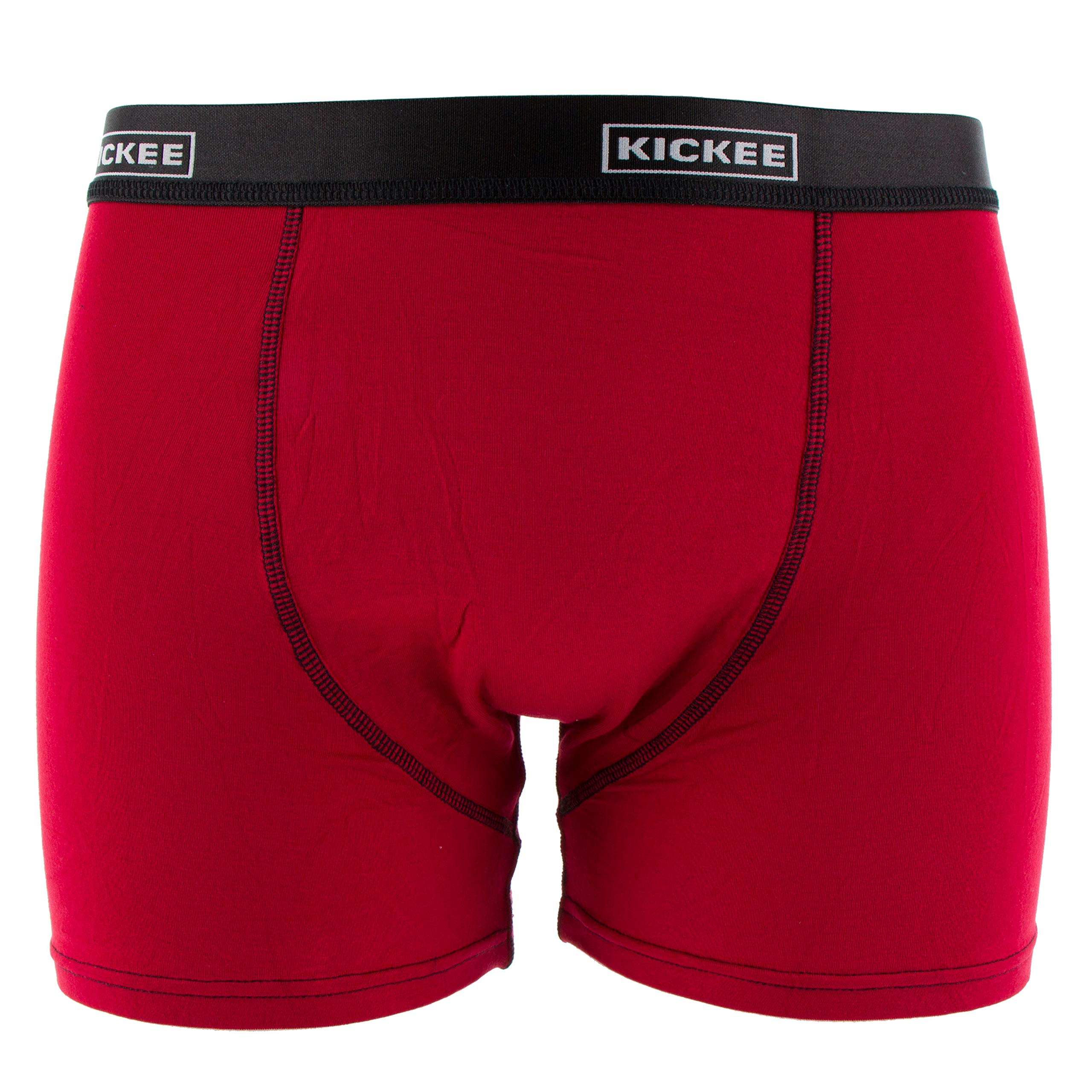 KICKEE Men's Boxer Brief Underwear - Ultra Soft, Breathable & Comfortable Cotton Boxers for Everyday Wear - Perfect for Work, Gym & Lounge