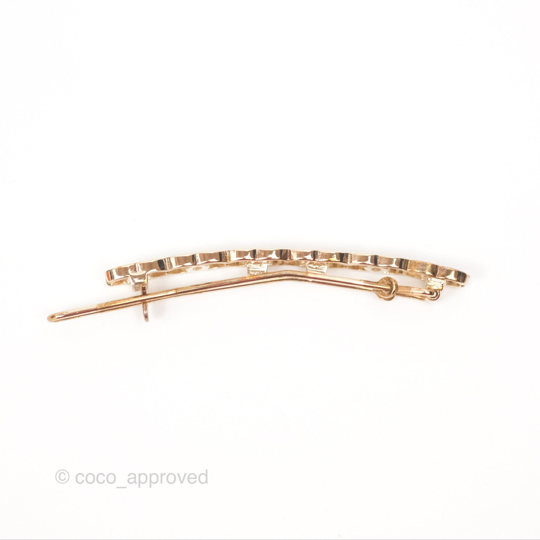 Chanel CC Hair Clip Gold Tone 21A - Luxury Hair Accessory for Women | Perfect for Weddings, Parties & Everyday Elegance