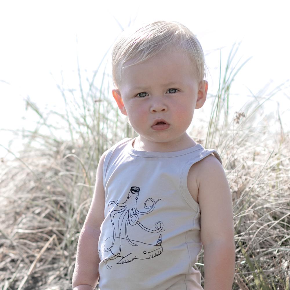 Ocean Creatures Finlay Romper - Adorable Baby Jumpsuit with Sea Animal Prints | Perfect for Beach Outings, Playdates & Photo Shoots