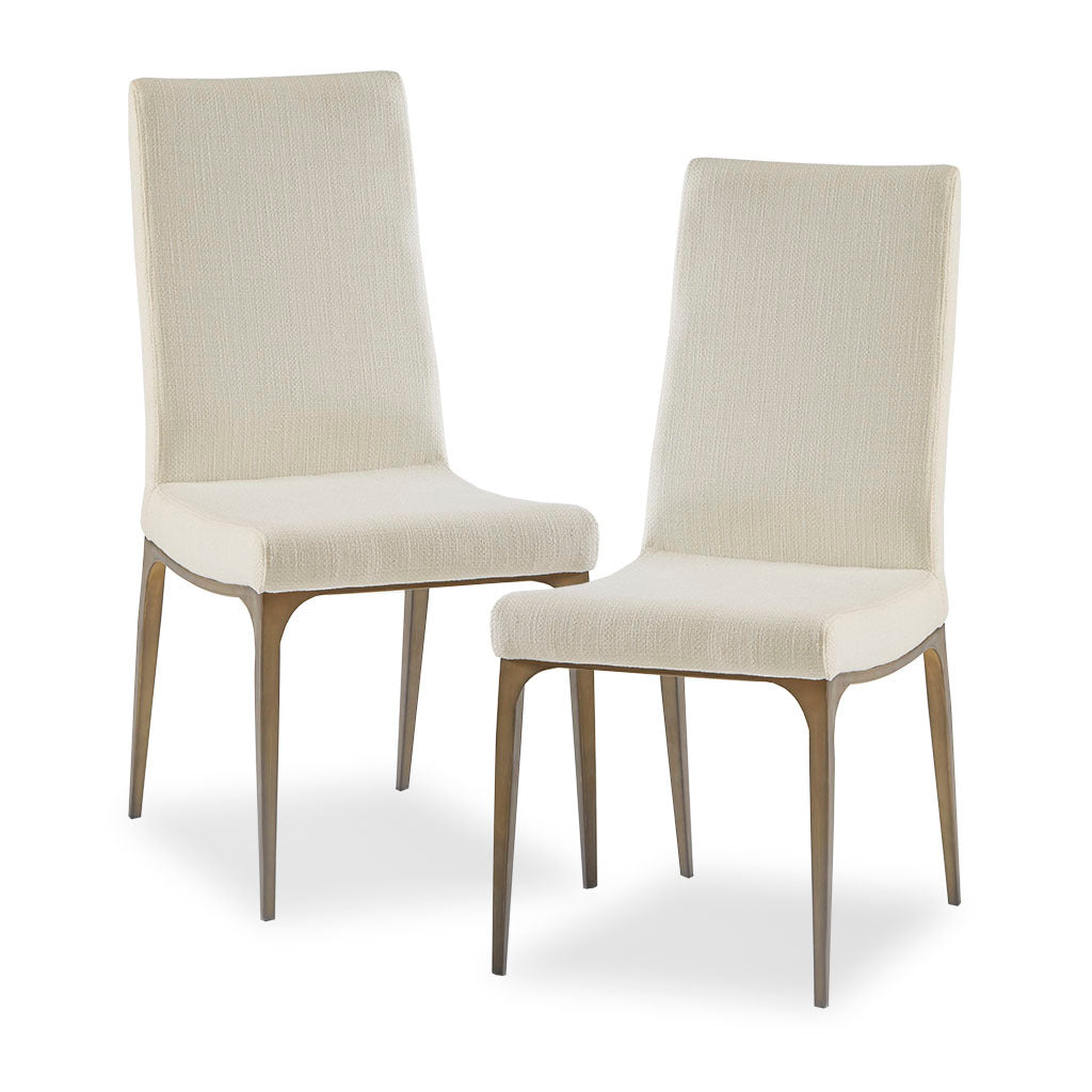 Captiva Modern Dining Chairs Set of 2 - Sturdy Wooden Side Chairs with Upholstered Seats - Perfect for Kitchen, Dining Room, and Breakfast Nook