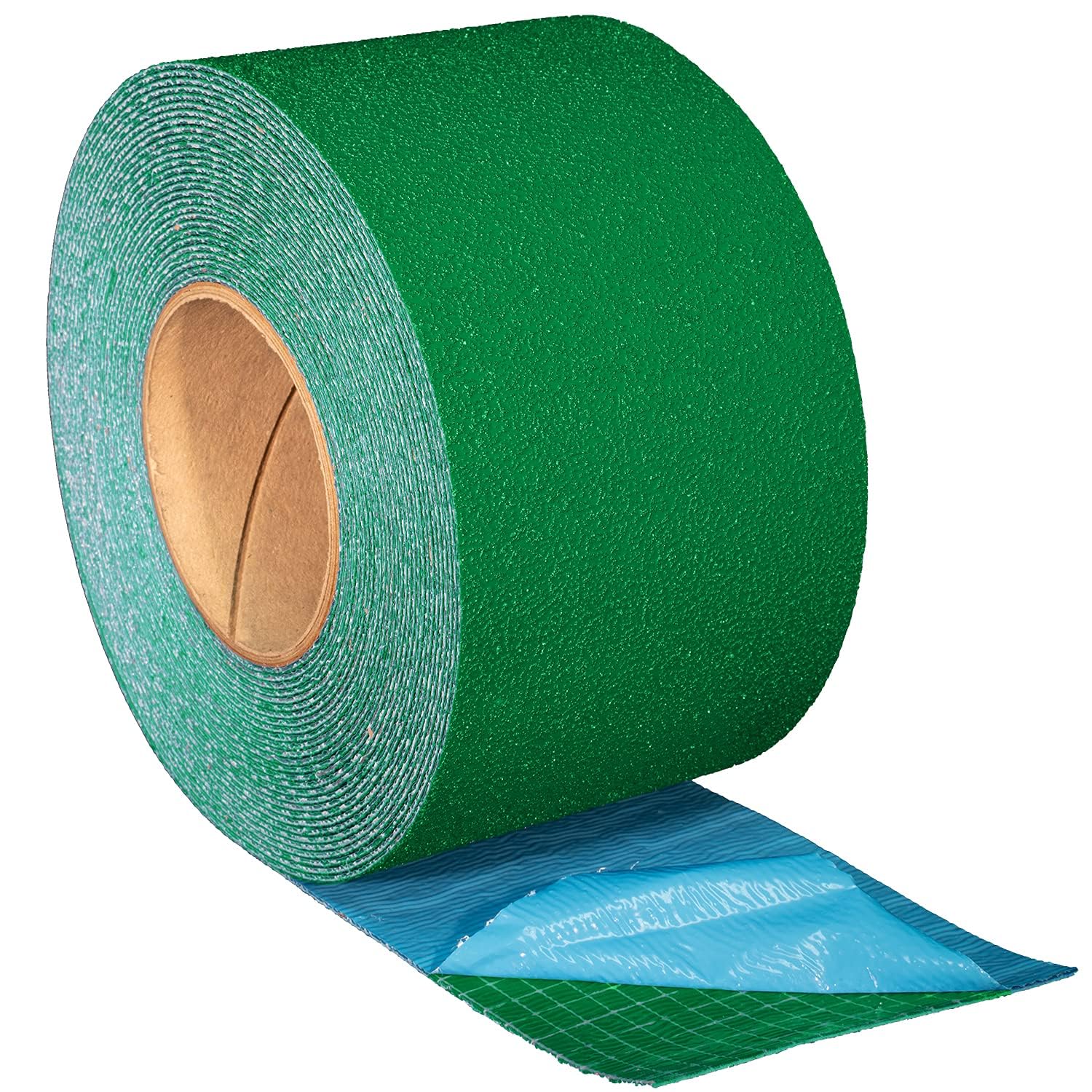 DuraMark RPT-750 Heavy Duty Reflective Slip-Resistant Pavement Marking Tape - 4 Inch x 108 Feet, Green, BLAST Certified for Outdoor Use | Ideal for Parking Lots, Road Markings, and Construction Zones